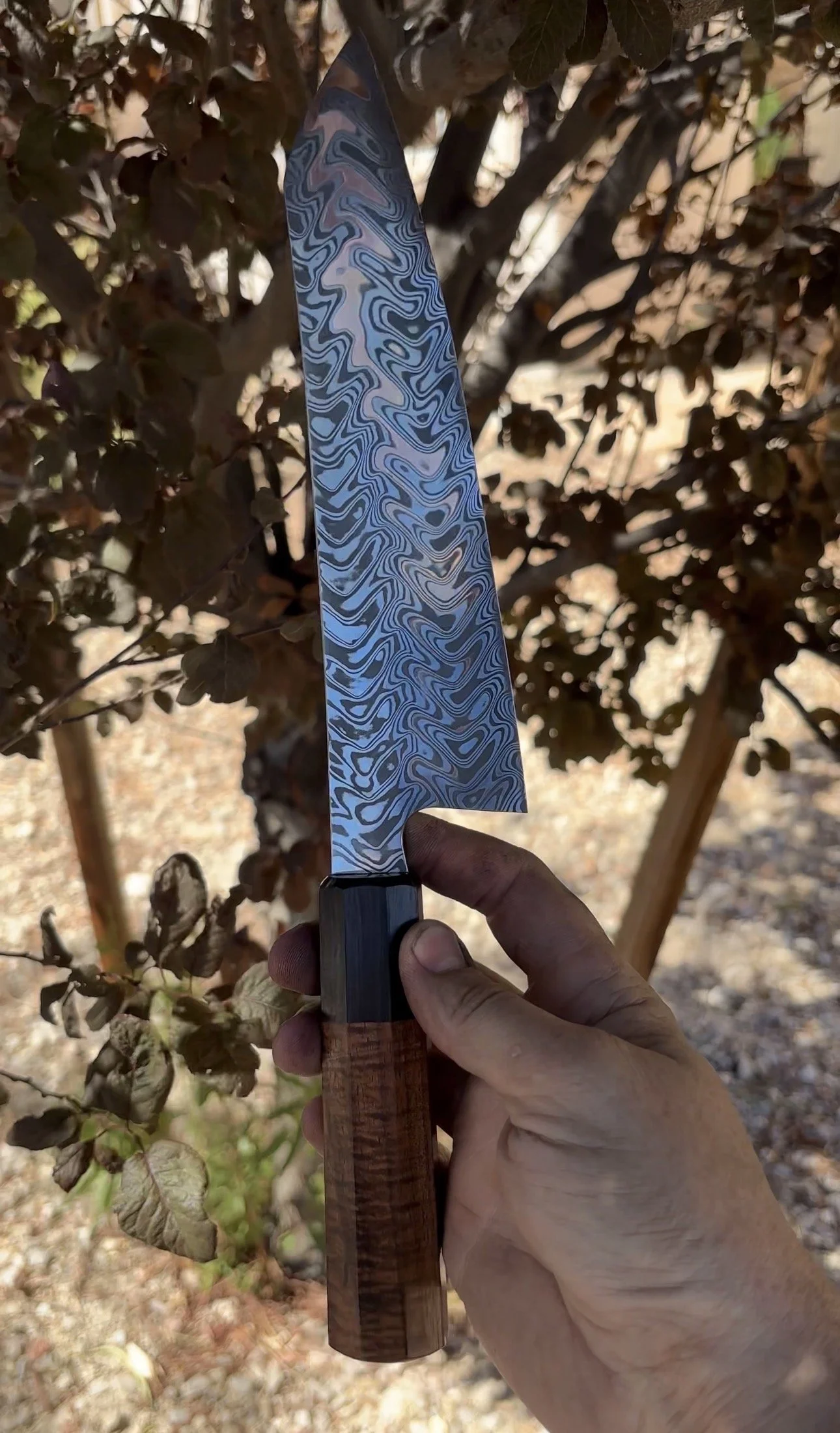 P. Harp Designs Damascus Chef Knife (2).jpg