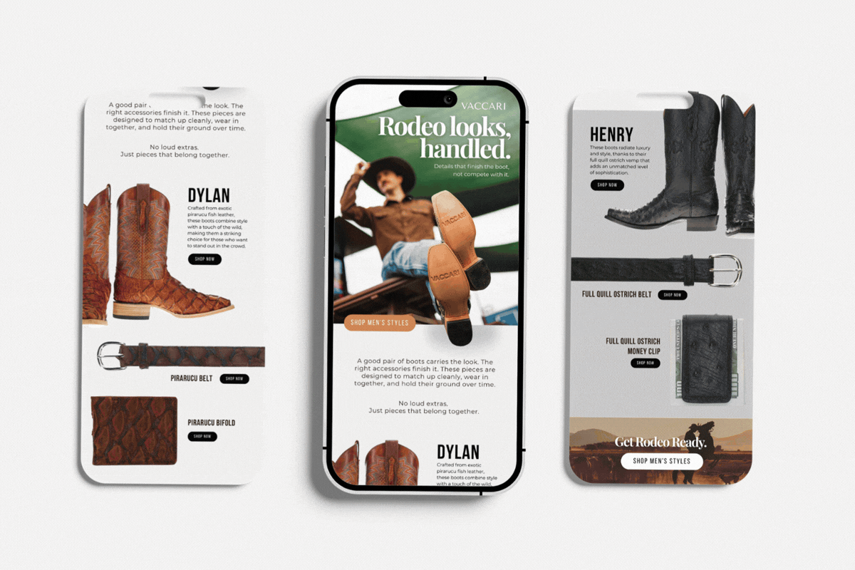 Email Marketing: Vaccari Boots
