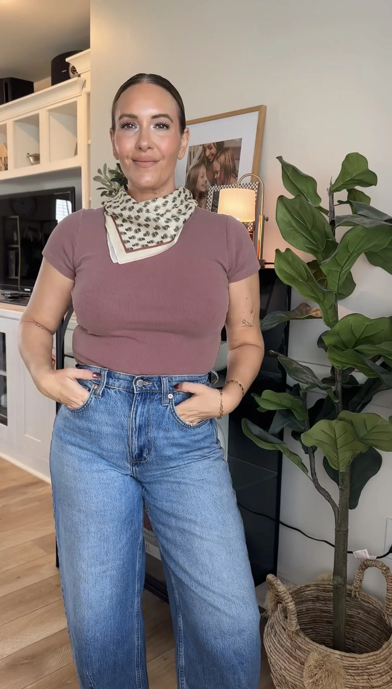 Let’s Style: A Square Neck Scarf