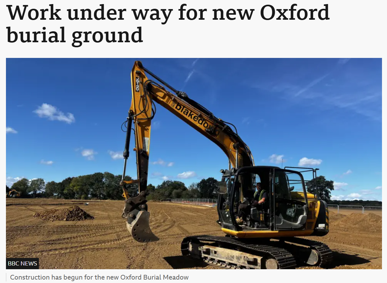 Work under way for new Oxford burial ground
