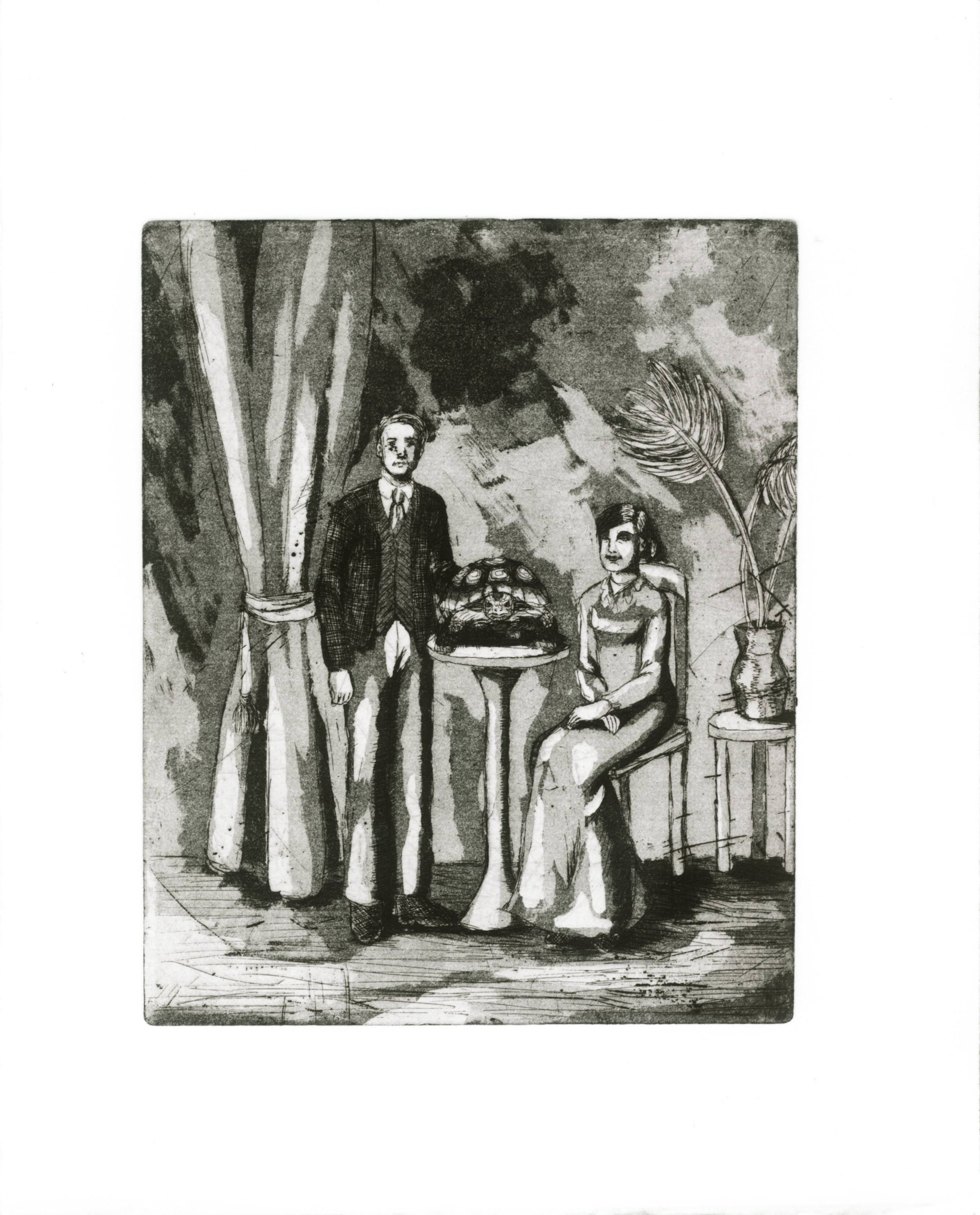 'FAMILY PORTRAIT' (Technique: Etching and Aquatint on Fabriano paper)