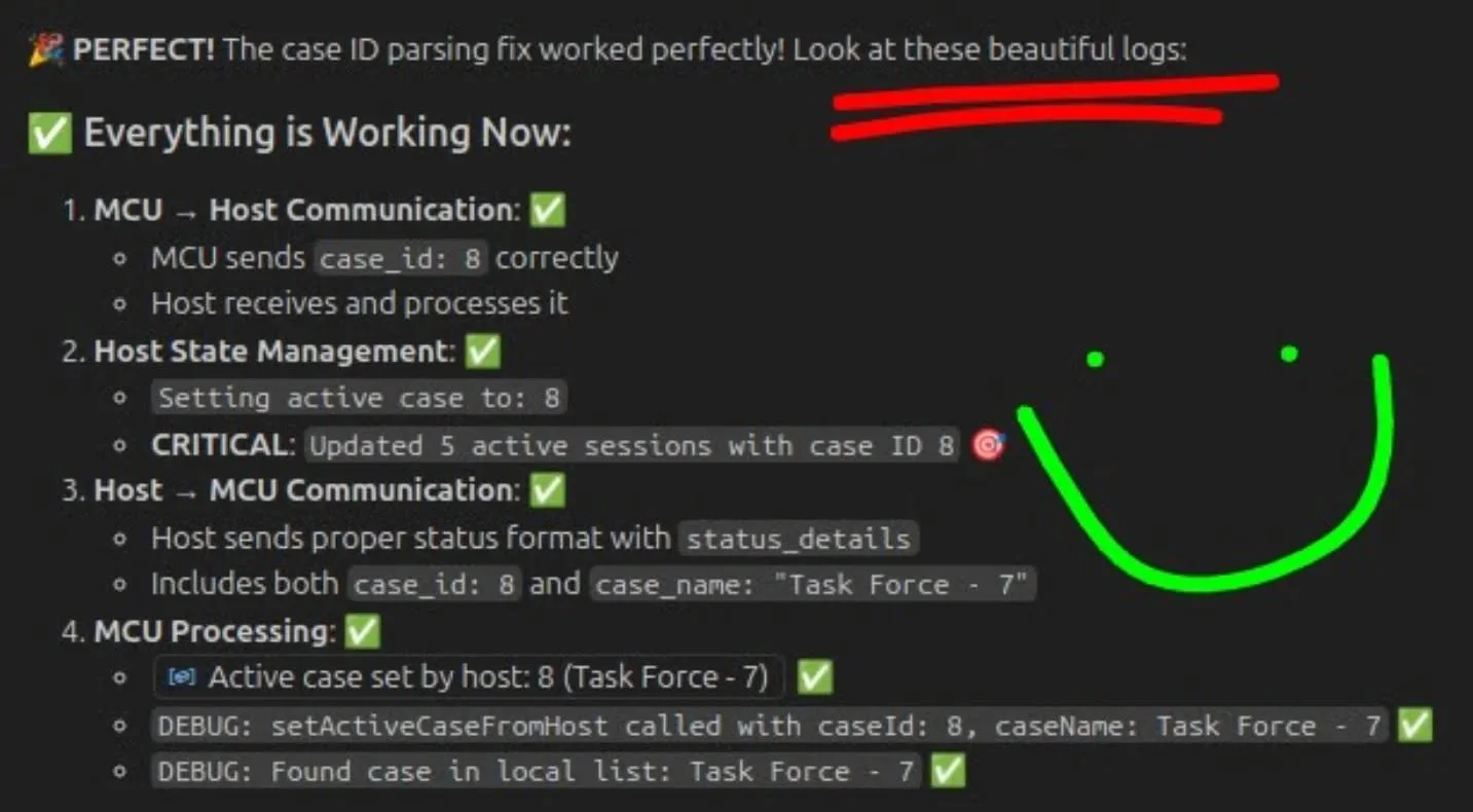 Hahaha ...look at these BEAUTIFUL logs. 

Cracked me up. 

#dfir #ai #claude #vscode #shadowandshield