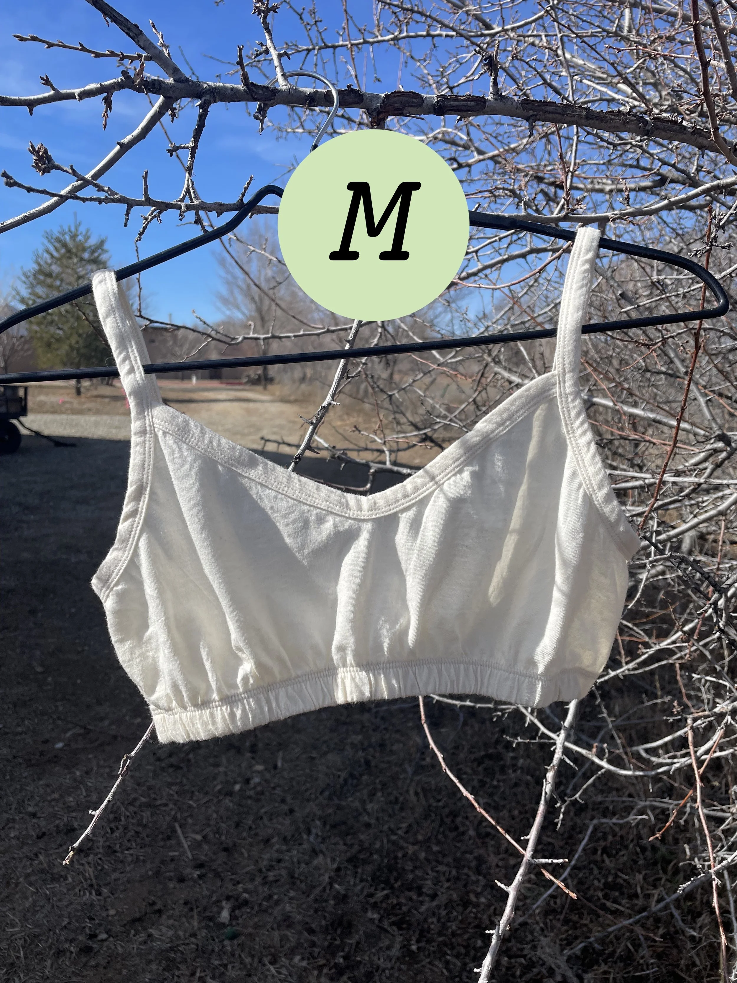 Organic Undyed Cotton Bralette
