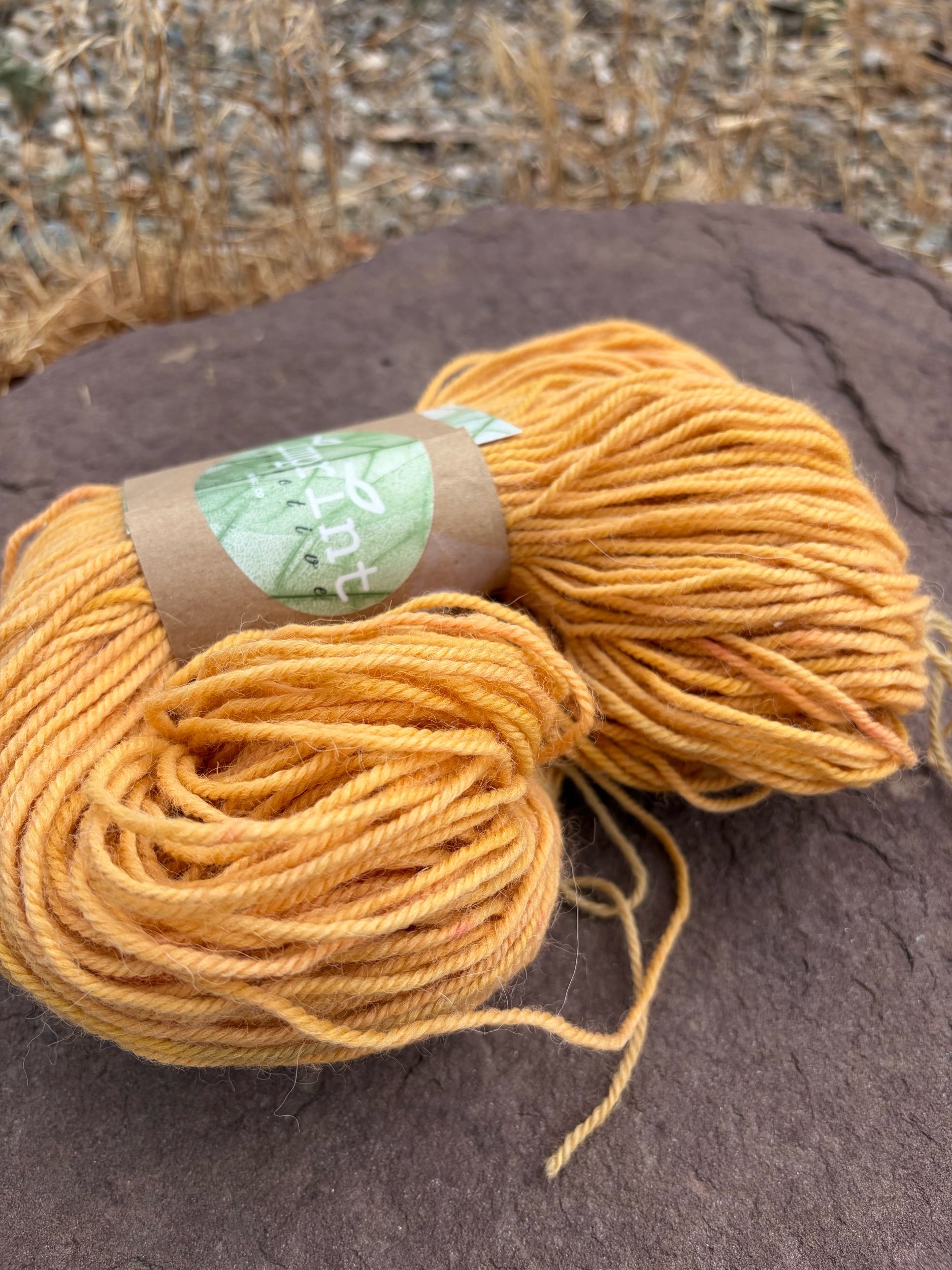 Golden Yarn | 100% Alpaca | Naturally Dyed with Marigold