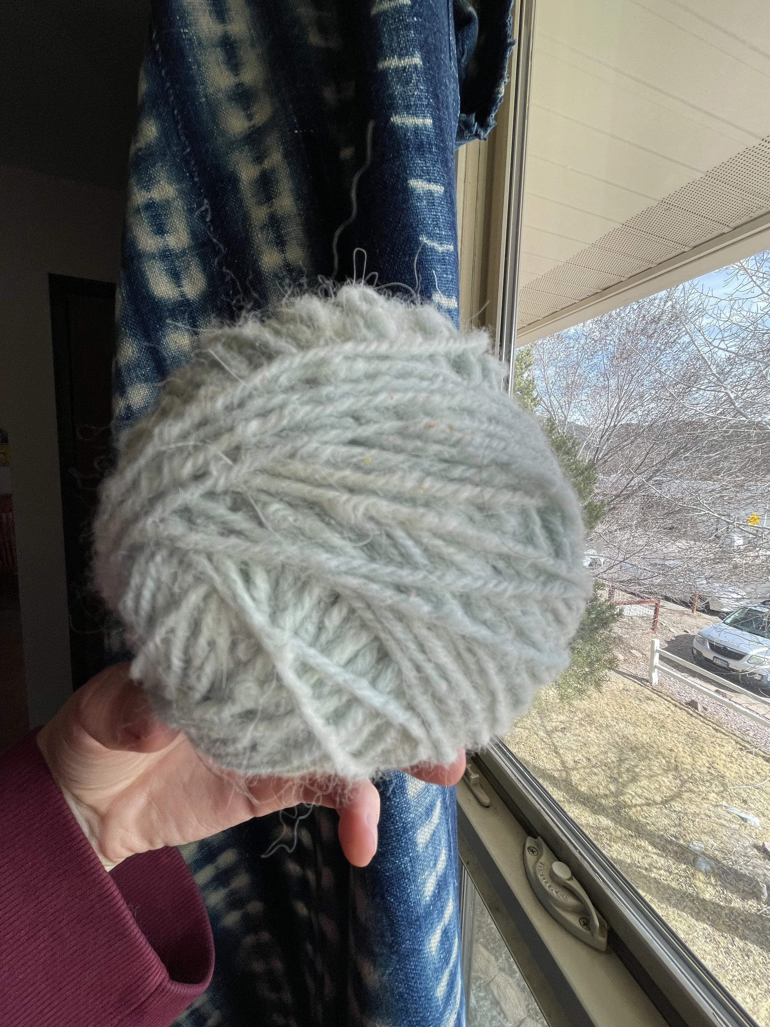 Baby Blue Yarn | 100% Alpace | Naturally Dyed with Indigo