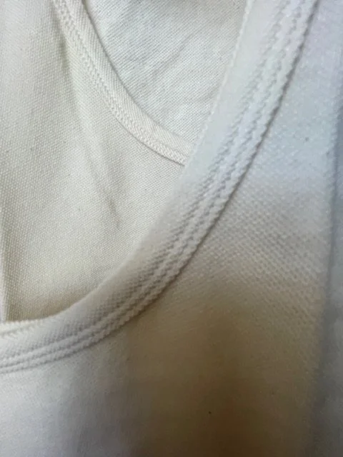 Organic Undyed Cotton Undershirt Tank Top