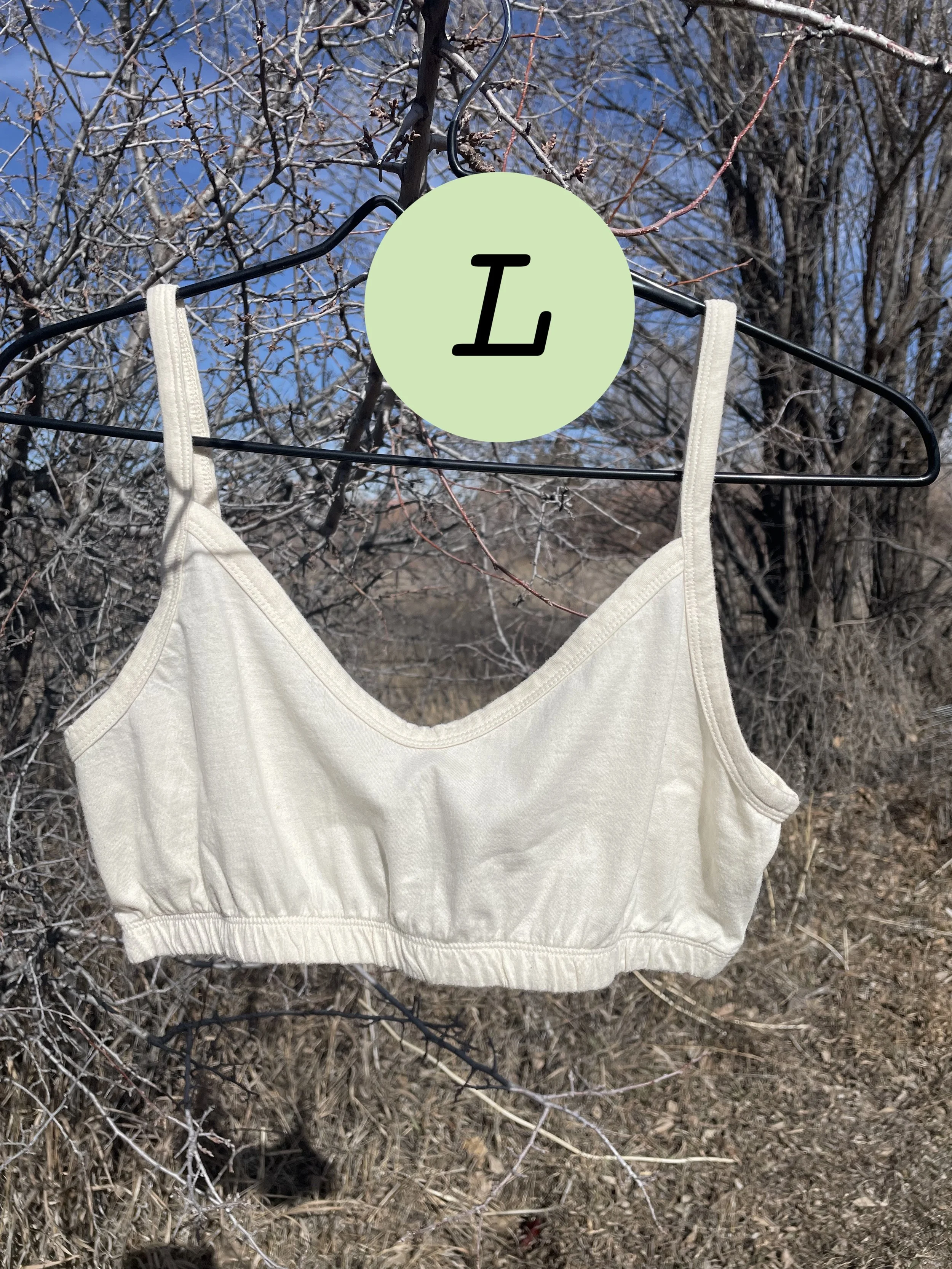 Organic Undyed Cotton Bralette