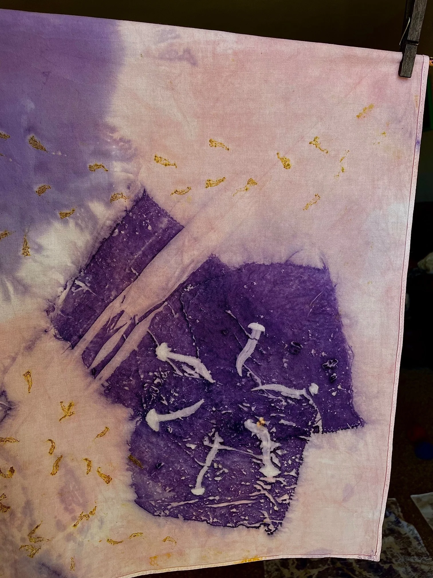 Cotton Banadan | Mushroom & Marigold