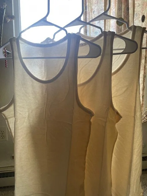 Organic Undyed Cotton Undershirt Tank Top