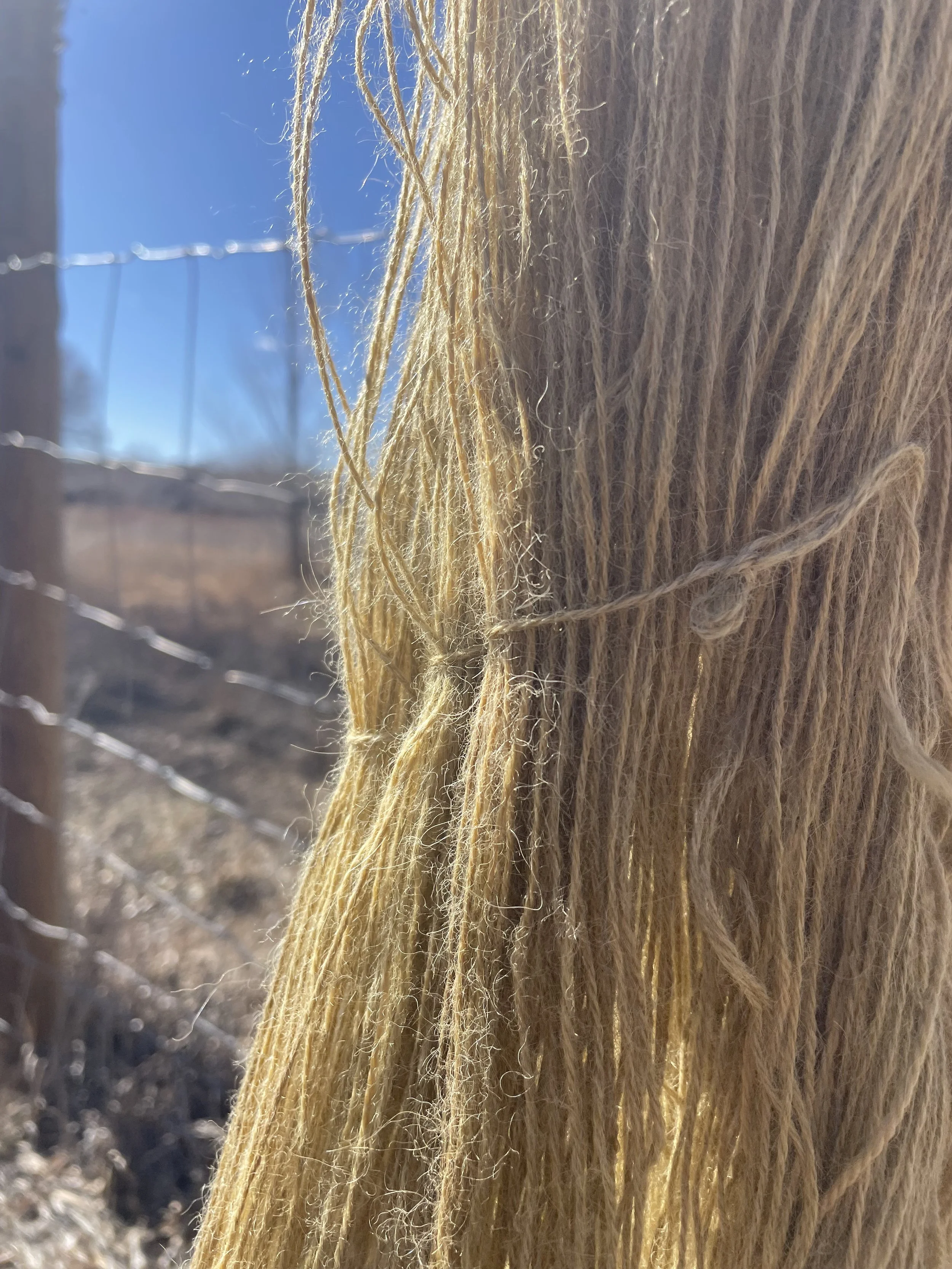 Earthy Green Yarn | 100% Alpaca | Naturally Dyed with Henna