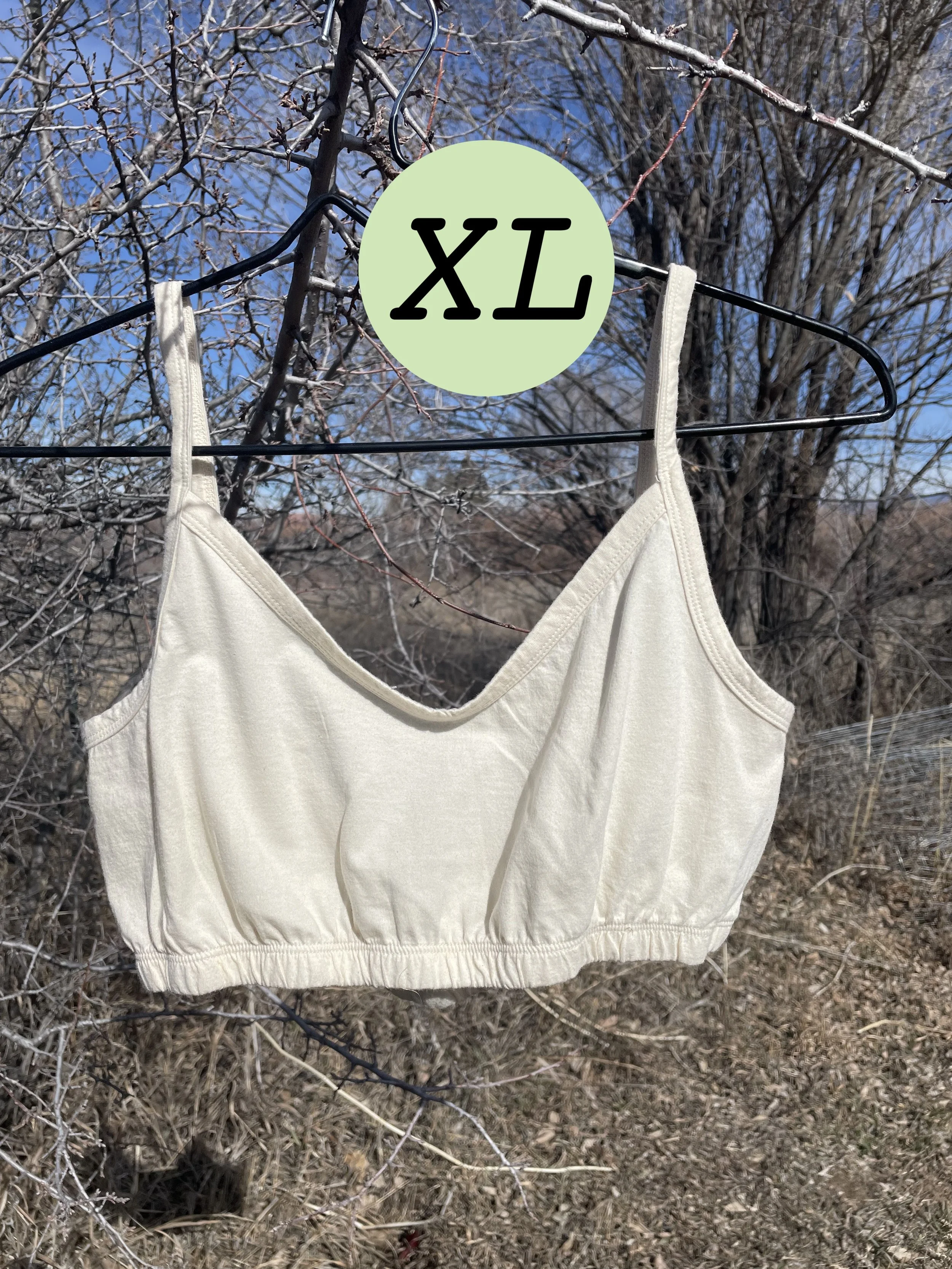 Organic Undyed Cotton Bralette