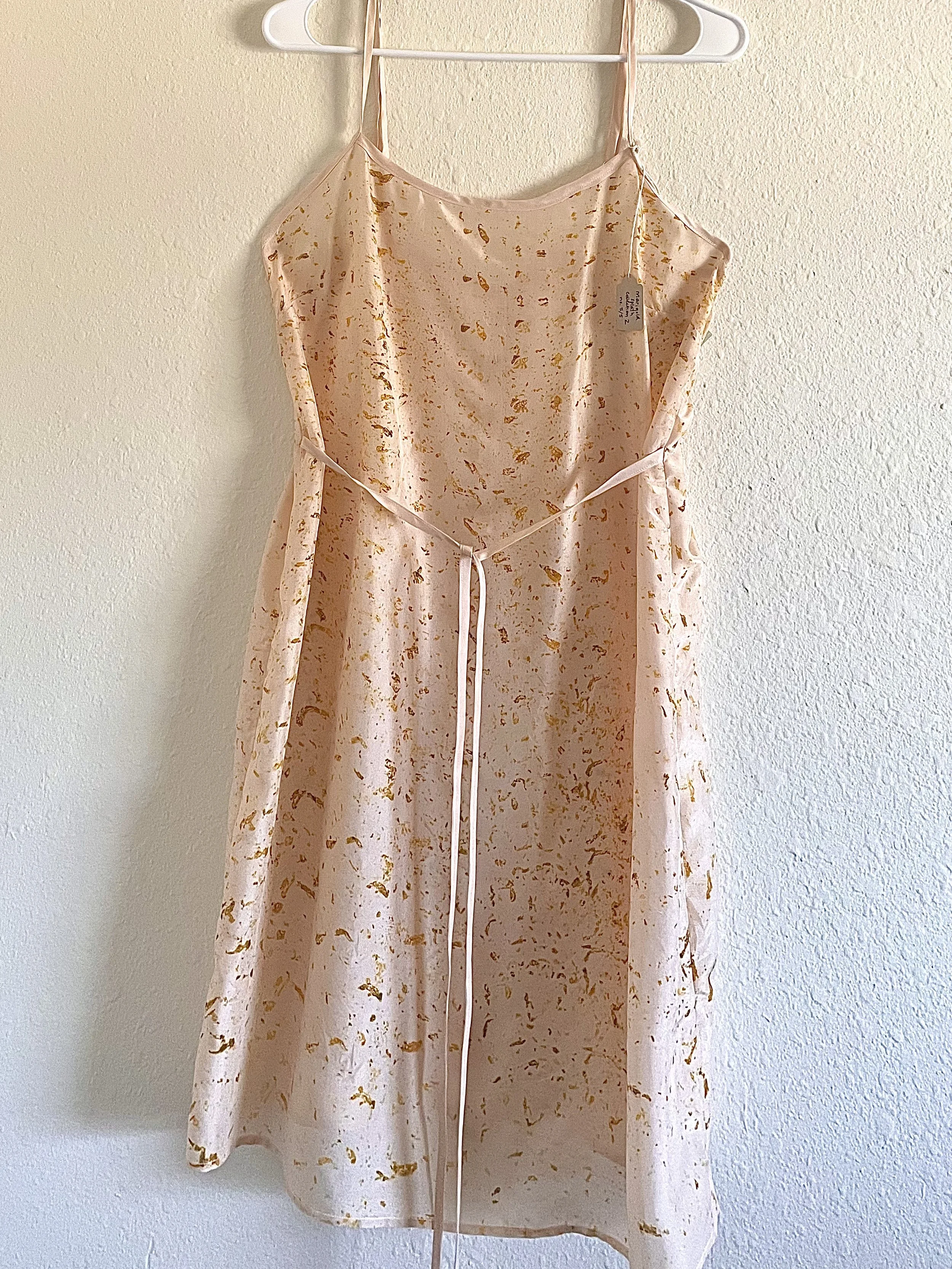 Marigold Leopard Short Dress | 100% Silk | Naturally Dyed | Medium B/C | no. 05/05