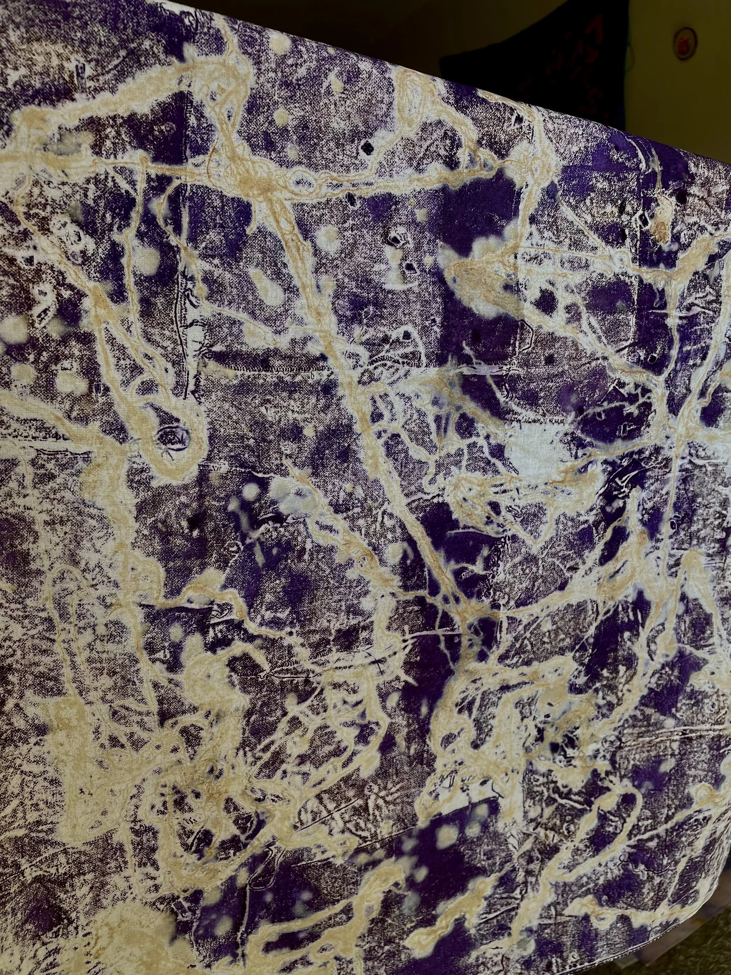 Naturally dyed cotton bandana with usnea and logwood. Naturally dyed cotton bandana. Naturally dyed cotton bandana. Naturally dyed cotton bandana. Naturally dyed cotton bandana. Naturally dyed cotton bandana. Naturally dyed cotton bandana.