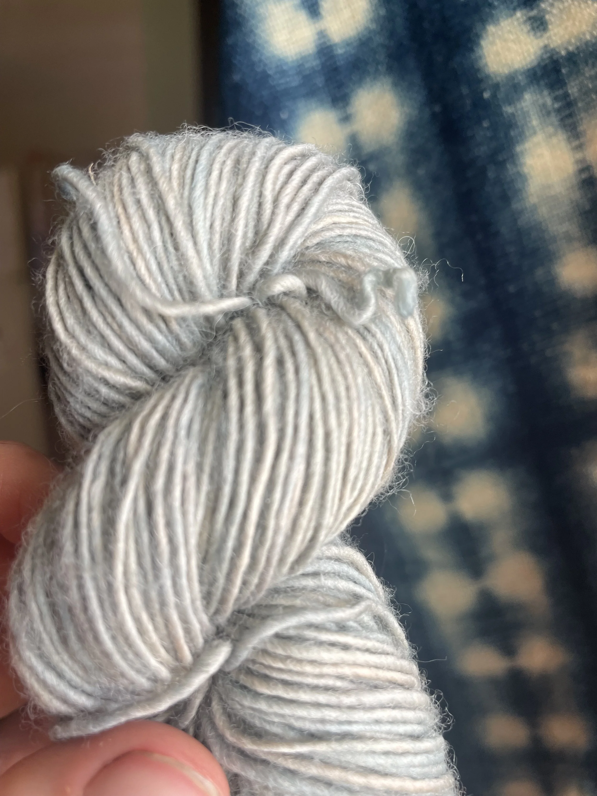 Naturally Dyed Merino Wool Yarn Indigo