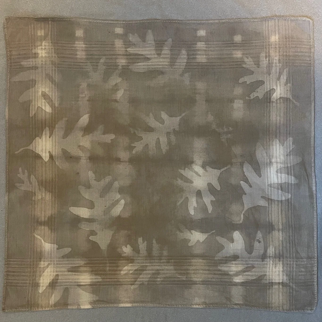 100% Cotton Handkerchiefs ~ Dyed w/ Acorns