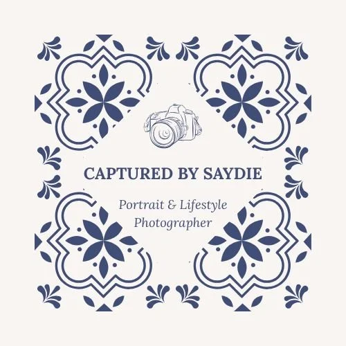 Captured by Saydie logo – Austin faith-based couples and portrait photographer.