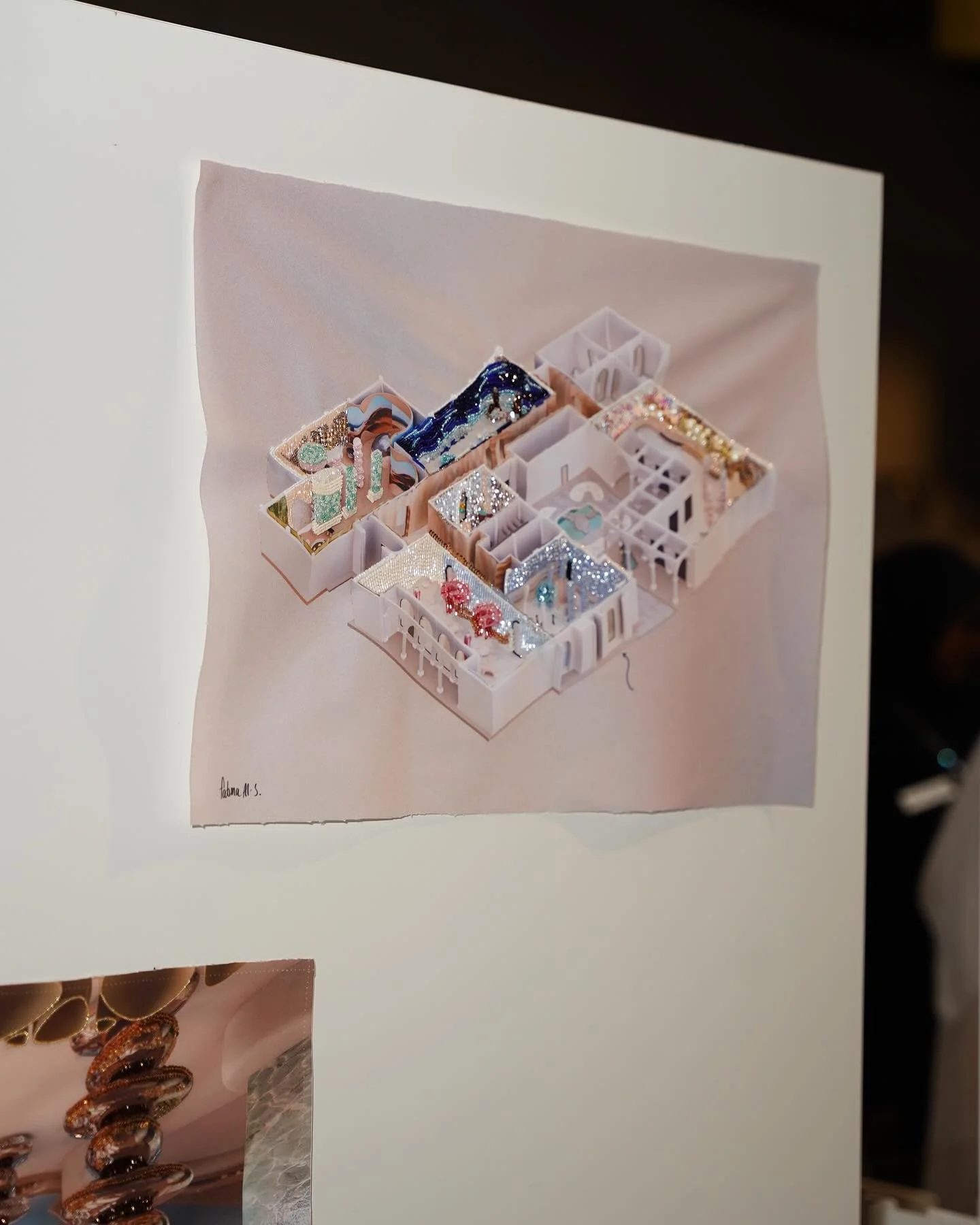 A stitched map of memories
This embroidered axonometric drawing is a quiet tribute to the everyday lives of my female ancestors
Each room holds stories of laughter, resilience, and routine
A gentle reminder that even the most ordinary moments are wor