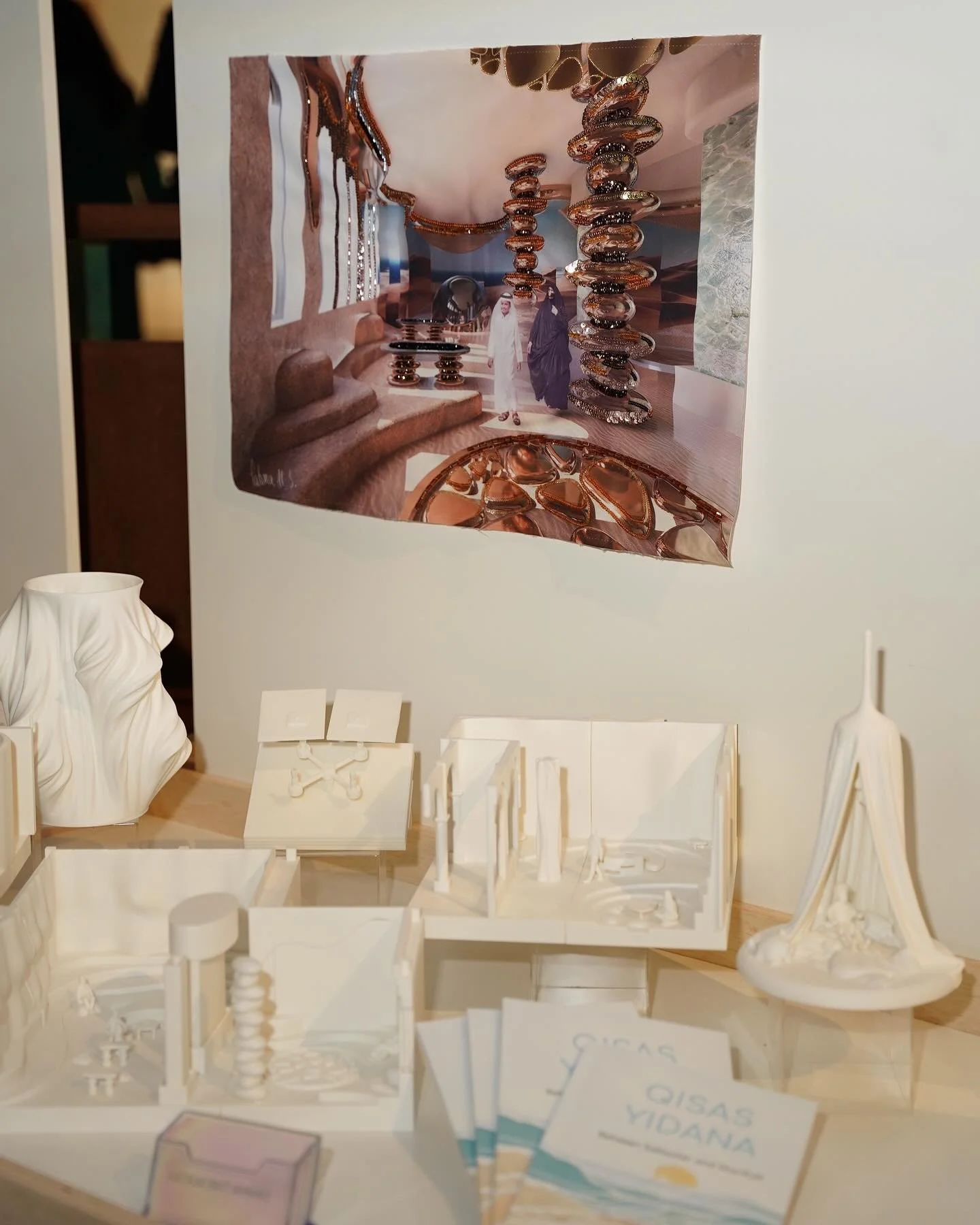 Fragments of Qisas Yidana&mdash;where memory, material, and sound come together. From the listening tent to the storytelling chambers, each model echoes the essence of oral traditions reimagined through space. Honoring the voices that came before us,