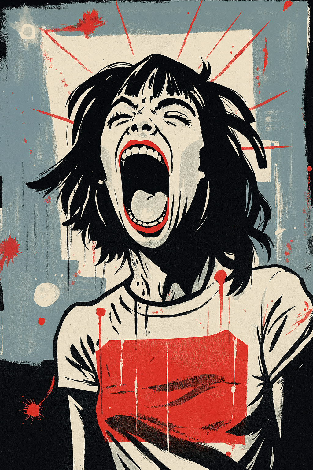 Red Scream- Digital Print