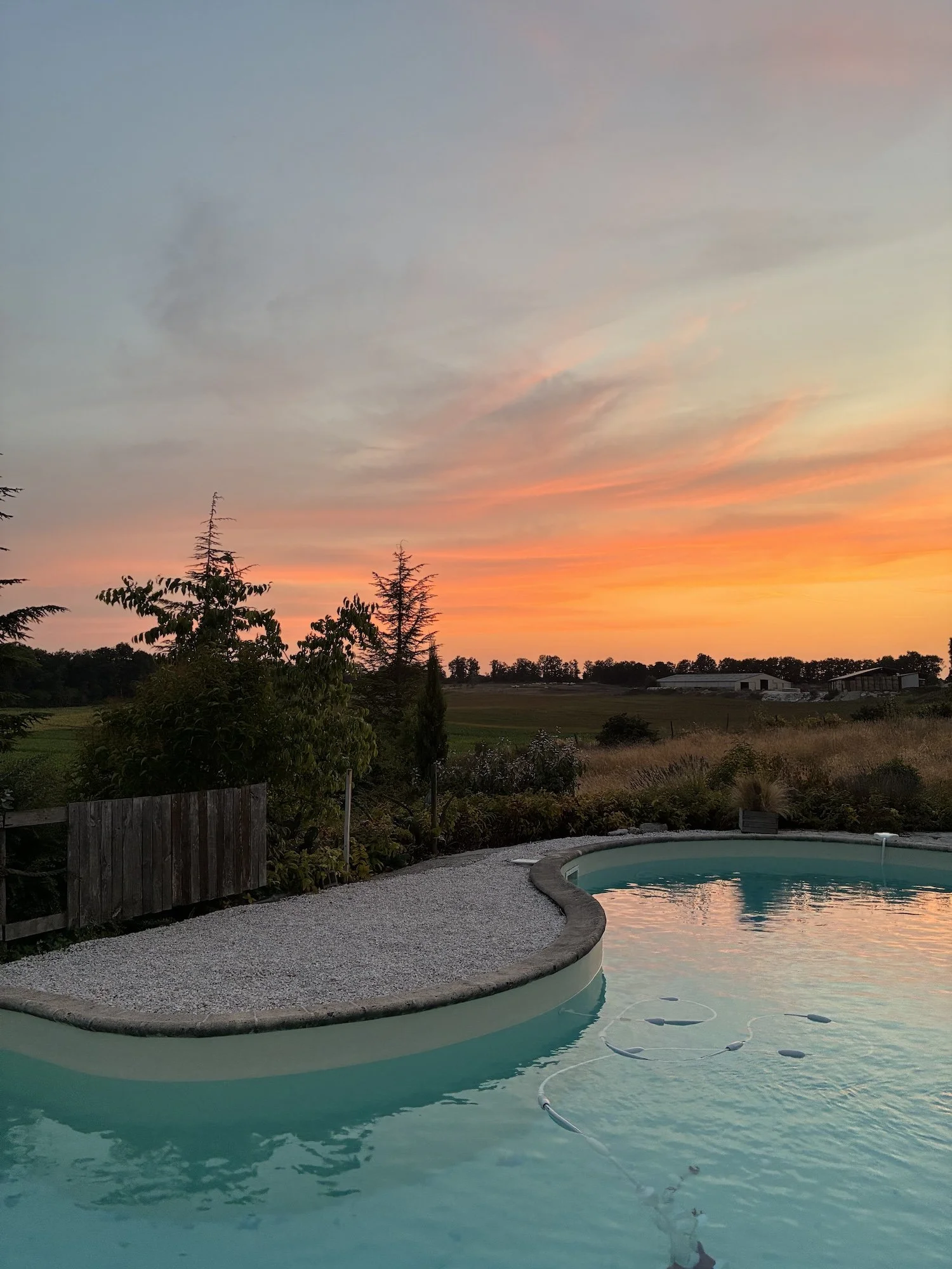 Rossignols, Art de Vivre Swimmong Pool at Sunset (Copy) (Copy)