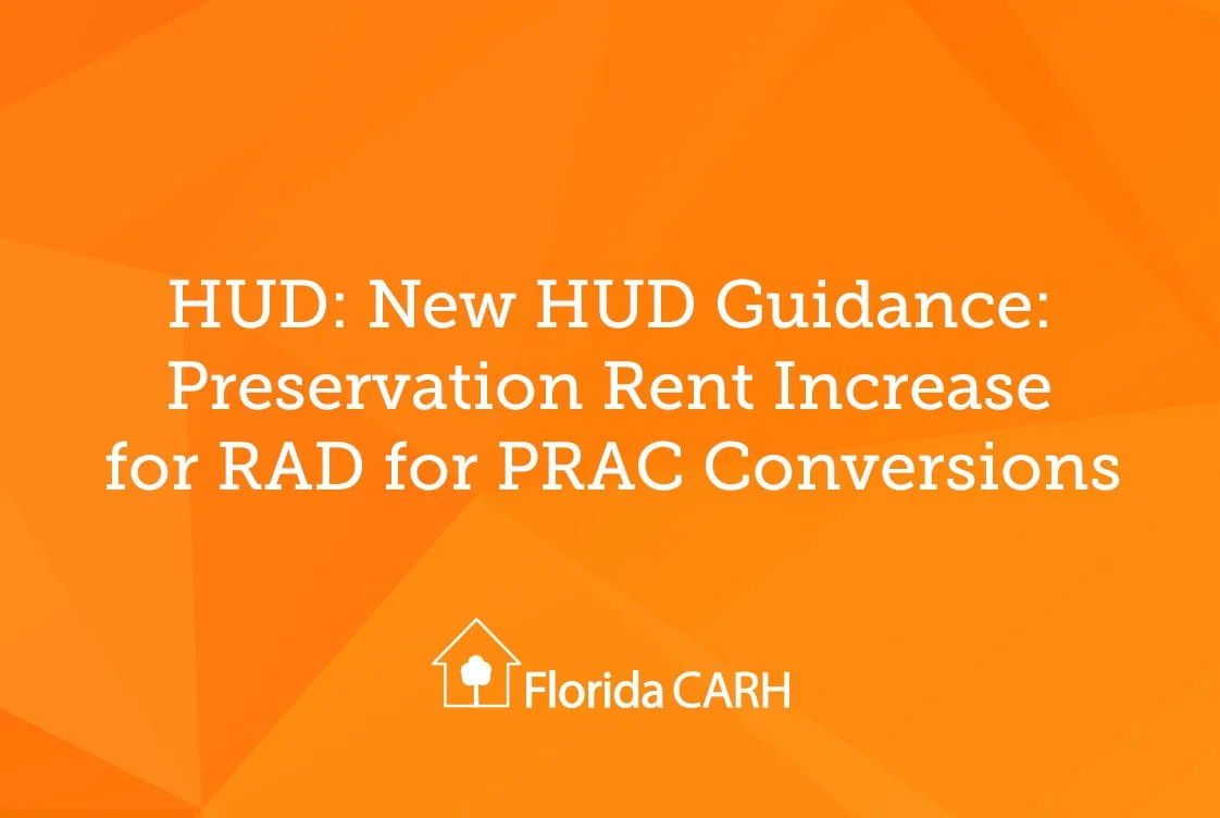 HUD: New HUD Guidance: Preservation Rent Increase for RAD for PRAC Conversions
