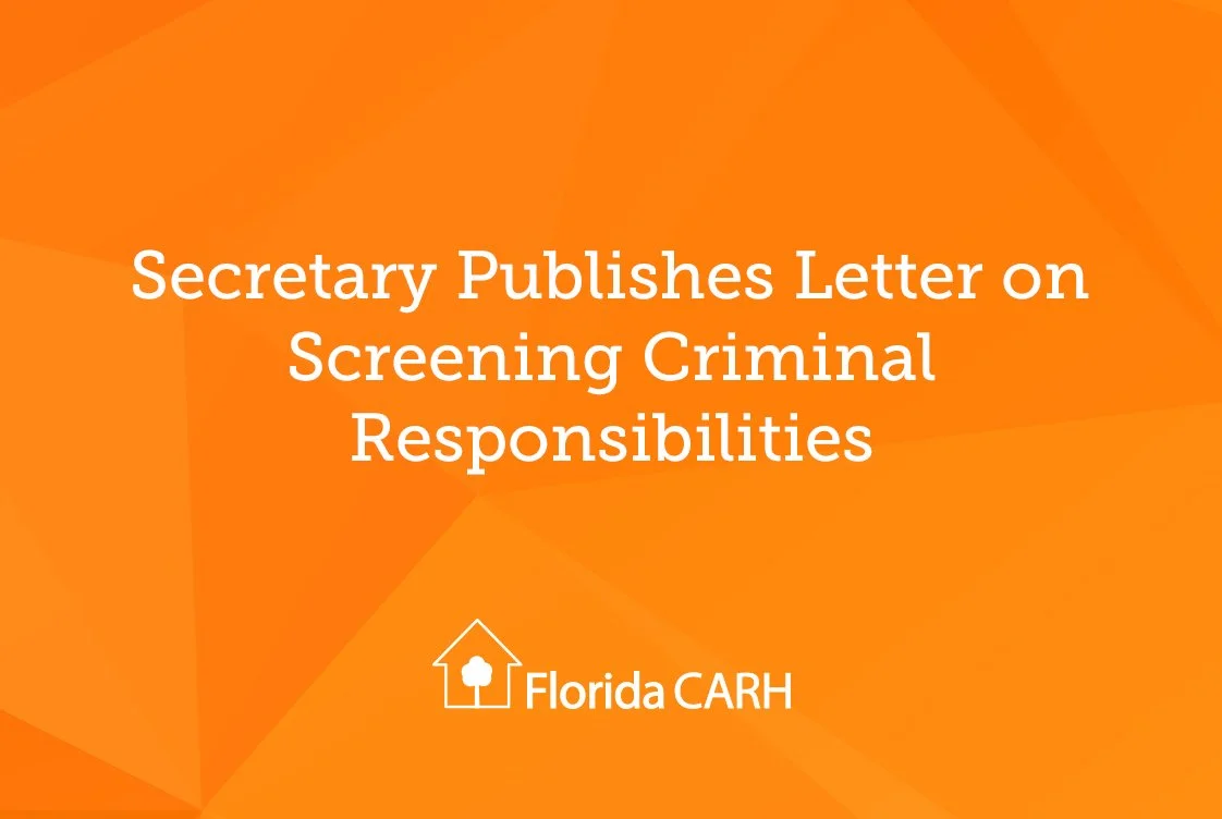 Secretary Publishes Letter on Screening Criminal Responsibilities