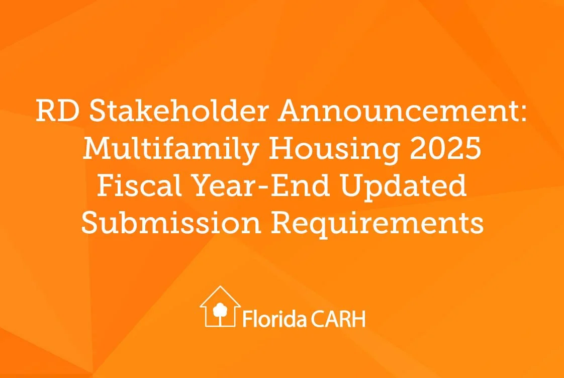 RD Stakeholder Announcement: Multifamily Housing 2025 Fiscal Year-End Updated Submission Requirements