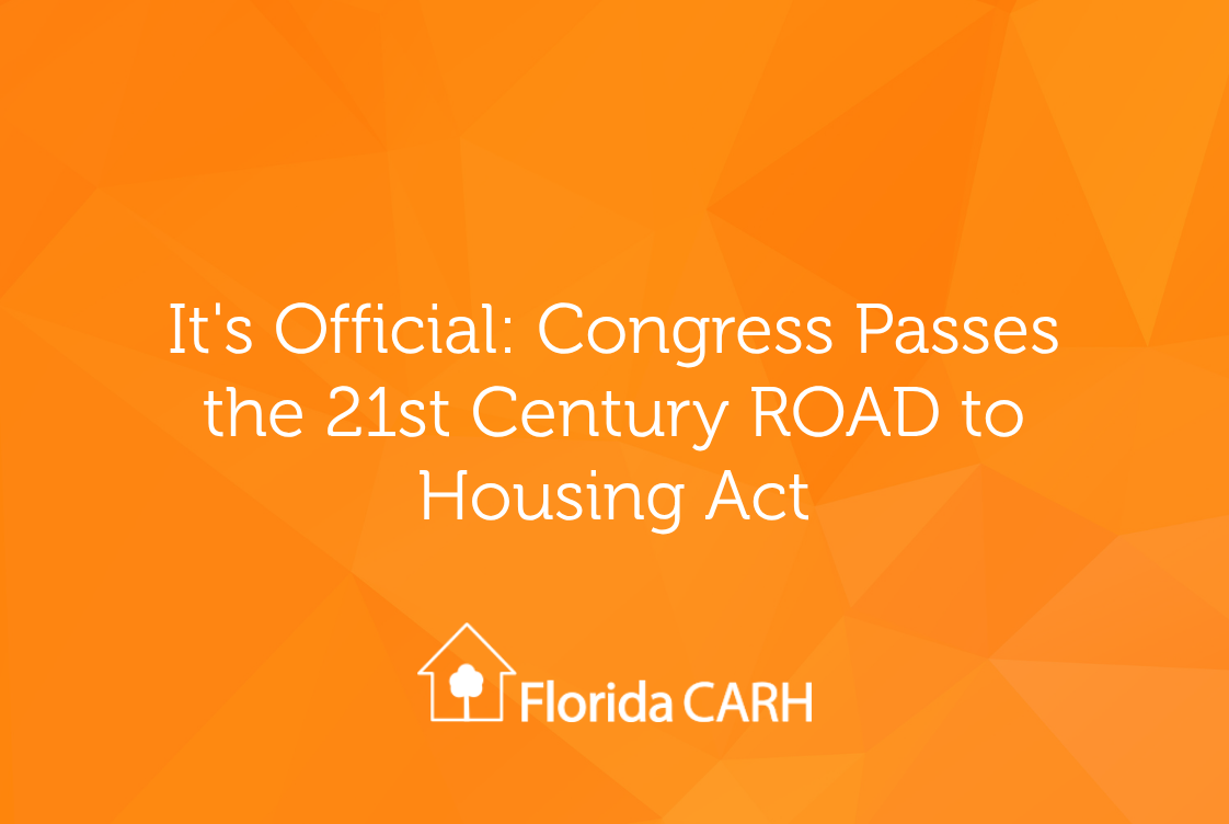 It's Official: Congress Passes the 21st Century ROAD to Housing Act