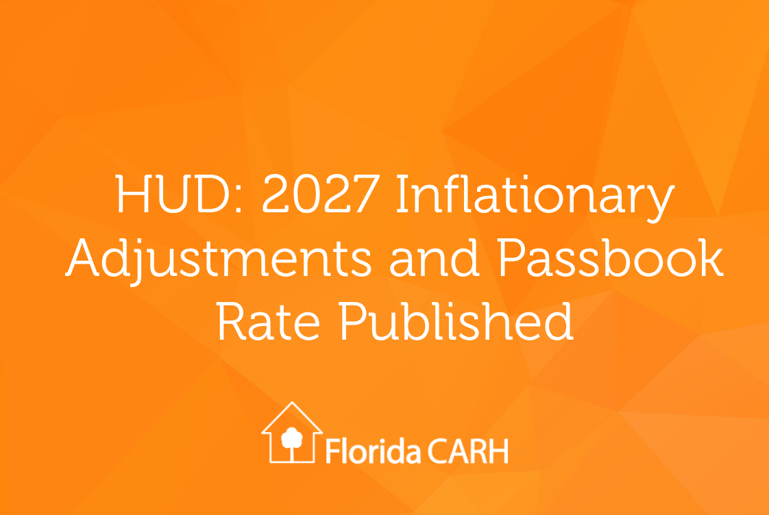 HUD: 2027 Inflationary Adjustments and Passbook Rate Published