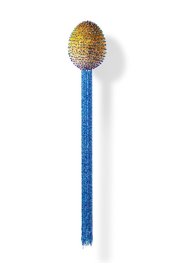 Multiverse, 2023. Mixed media, 53 x 8 x 8 inches.