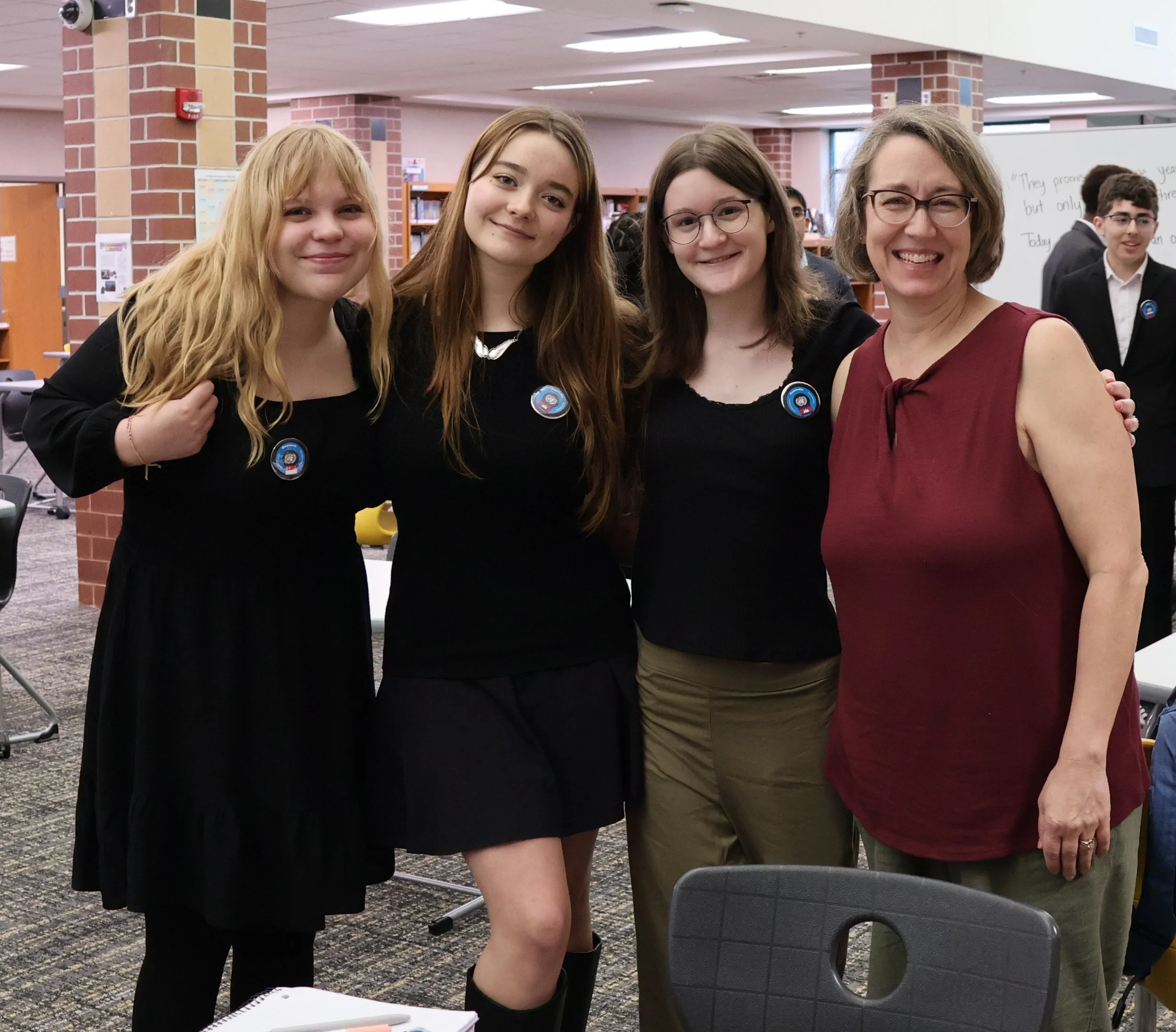 Danville team w Sponsor Tina Campbell.JPG