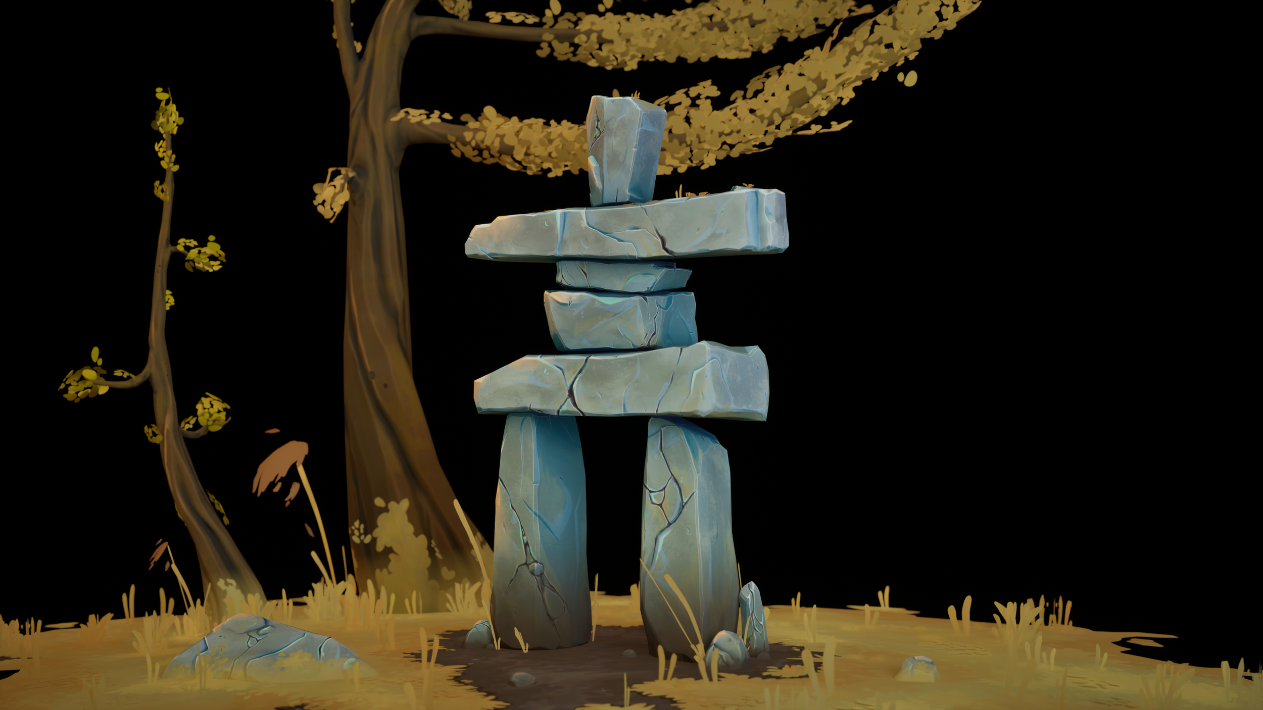 Inuksuk Diorama