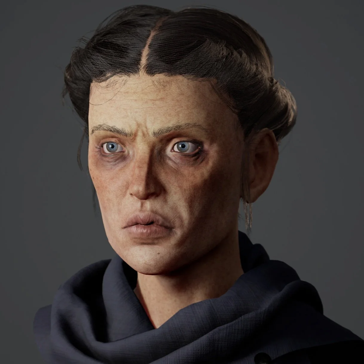 Medieval Woman - Realtime Bust