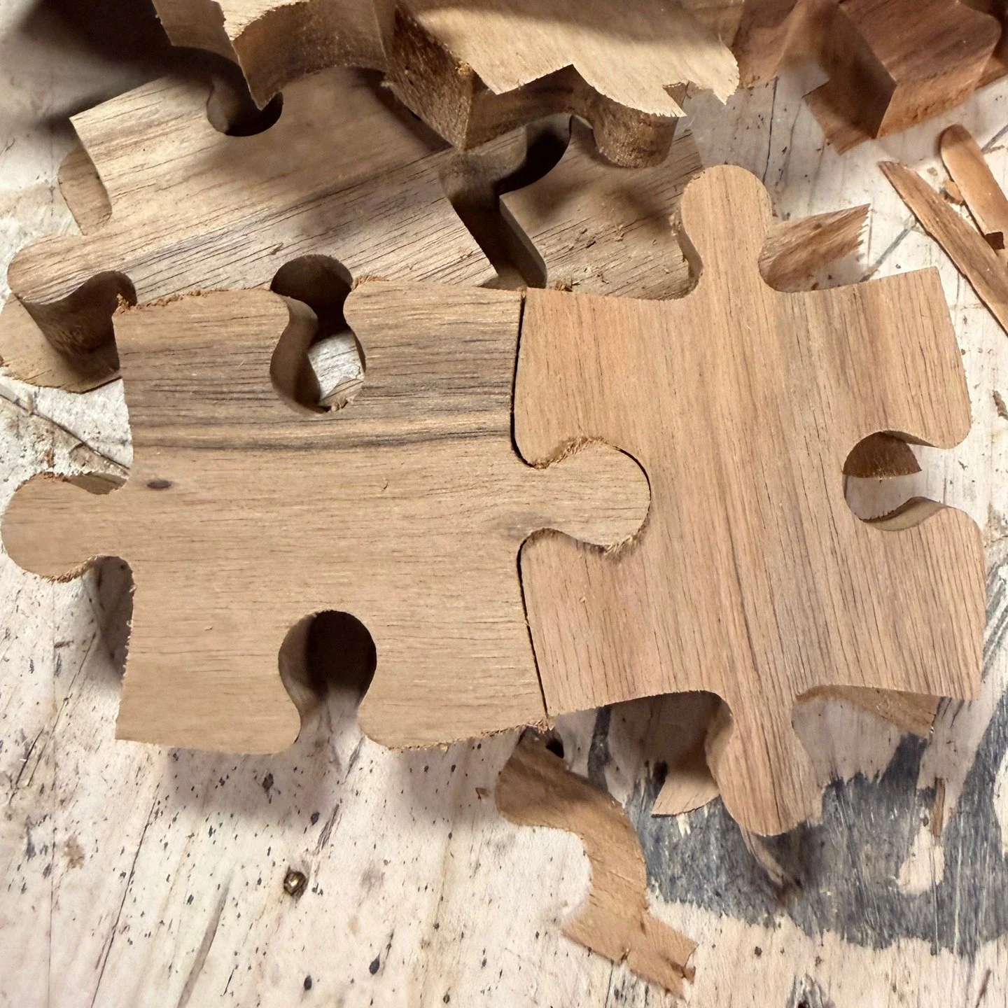 🧩April is Autism Awareness Month, and we were honored to be a part of something truly special. 🧩

We used our CNC to cut these custom interlocking wooden puzzle pieces for our friends at @silverfoxconstruction2 , as part of a project they're leadin