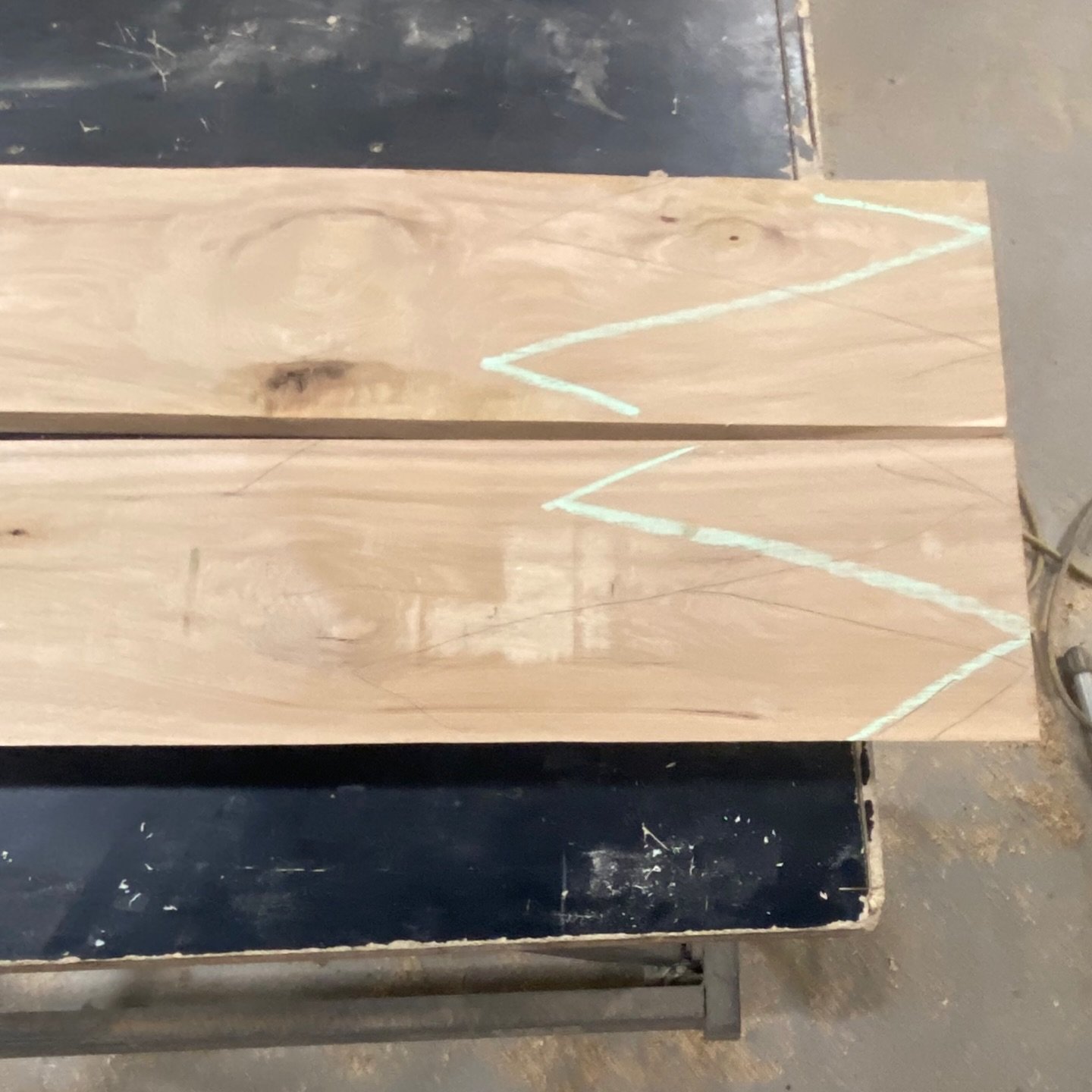 How a scarf joint comes together from chalk lines to dry fit joint.  It&rsquo;s one of those techniques that looks simple until you see how much precision goes into getting it right. Every beam we build gets this level of attention. 

#scarfjoint #be