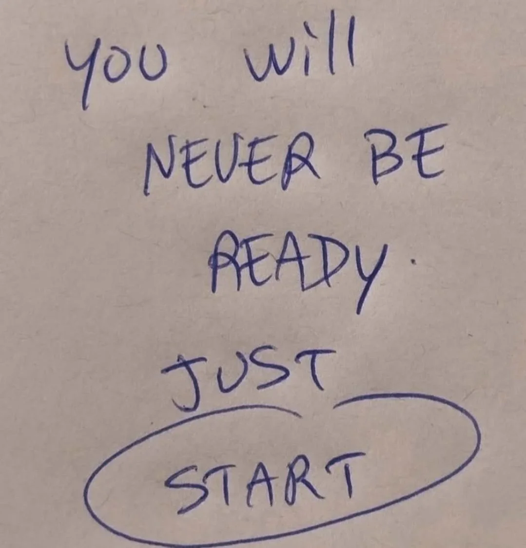 You don't get to have a 2nd iteration without having a 1st. You don't get to be better without getting started. Every master of their craft was once a fool - and it is exactly this humility of giving yourself permission to be embarrassingly bad at so