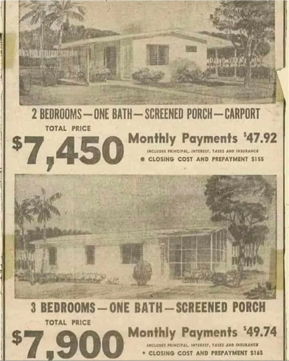 Check out these vintage home ads from the 1950s and 1960s...what a time to be alive!