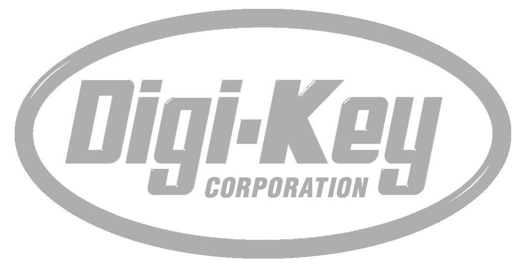 Digi-Key Corporation logo, gray oval with text