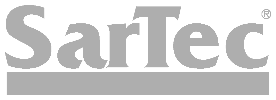SarTec logo in gray.