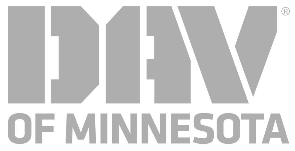 Logo of DAV of Minnesota in gray text