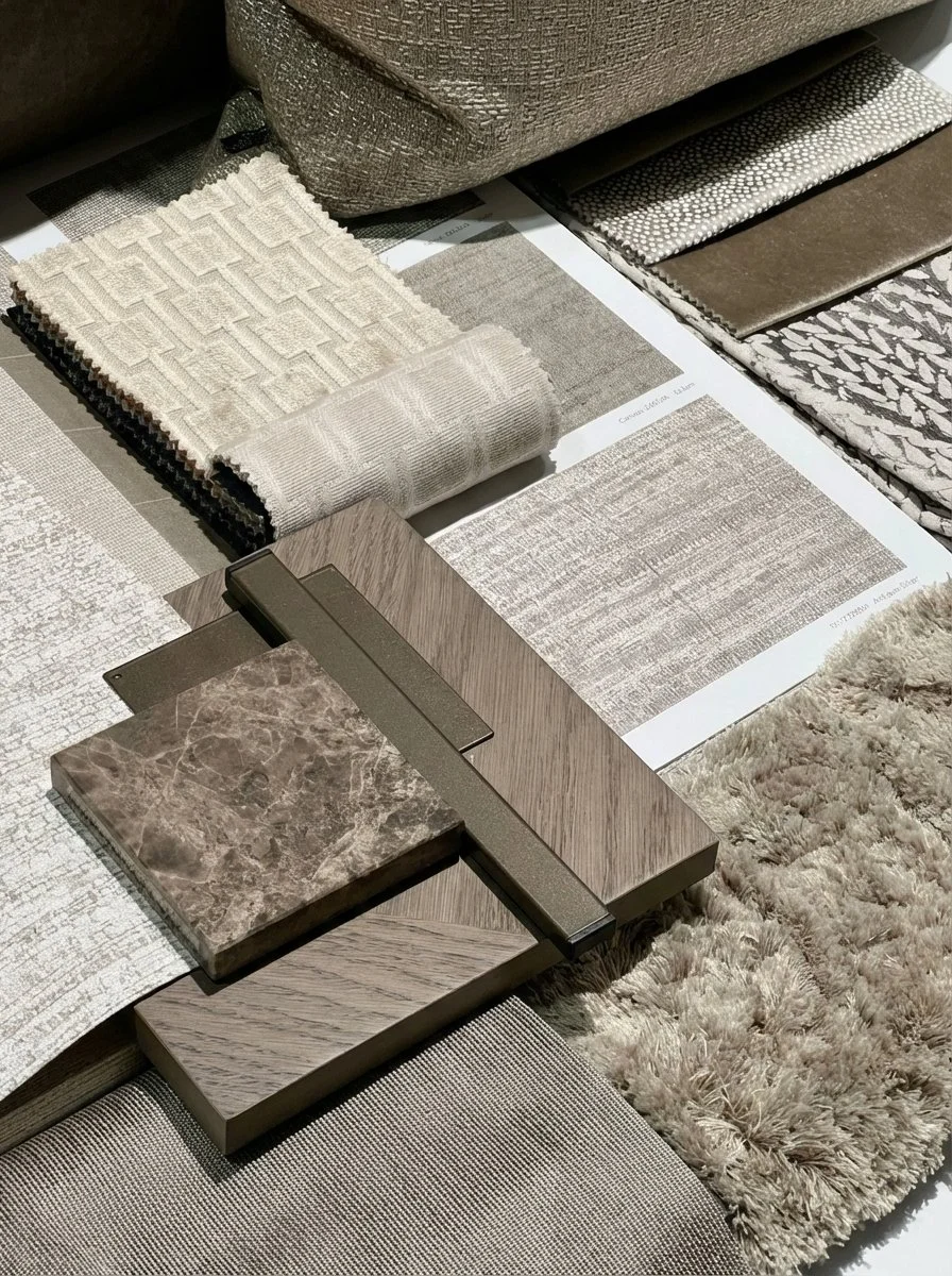 Material selection and bespoke finishes for fit-out projects by NEXA PLUS Dubai