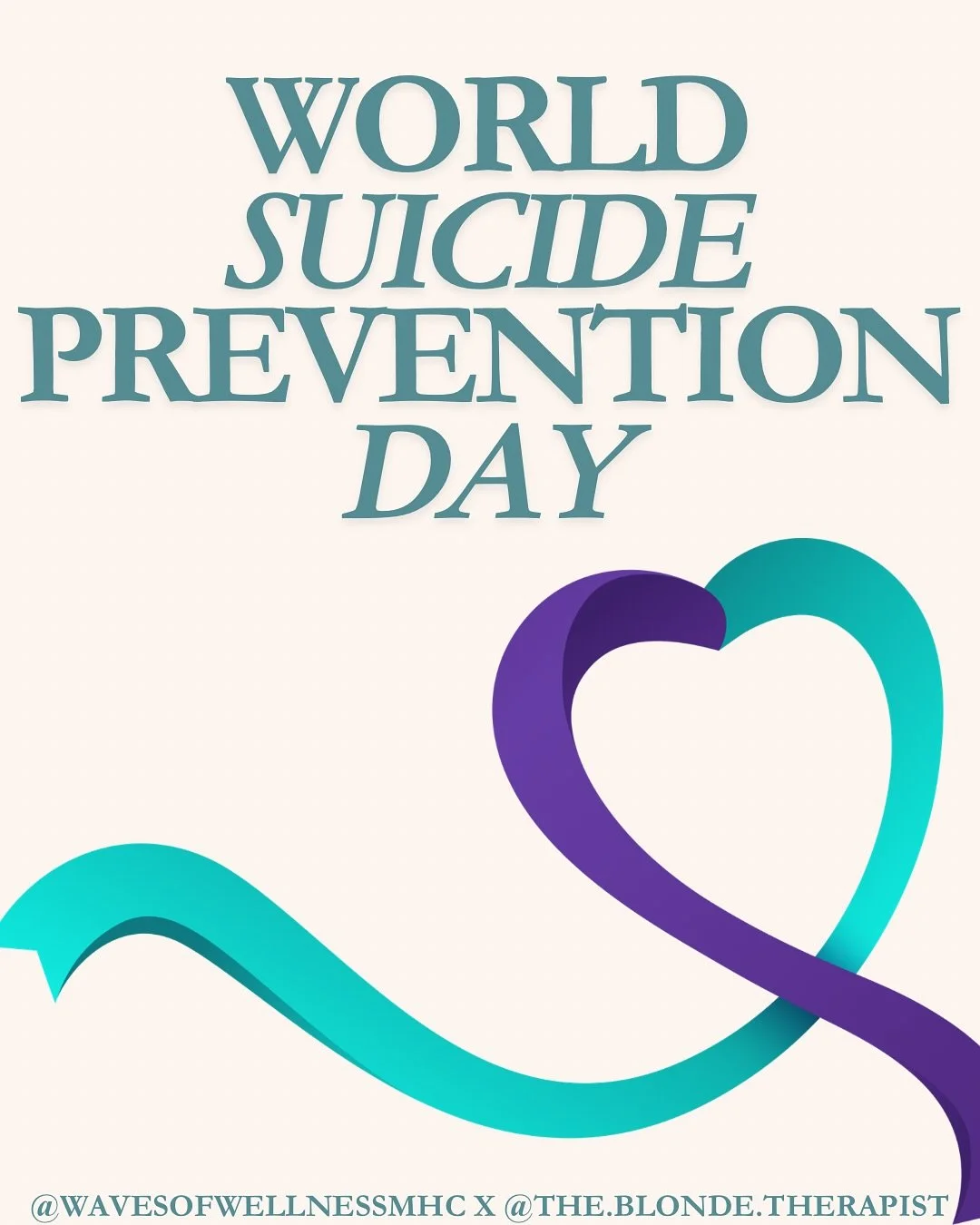 September 10th marks World Suicide Prevention Day, a day that not only spreads awareness but also honors the lives lost and those who are struggling with suicidal thoughts. For those who are struggling, I implore you to remember that you are not alon
