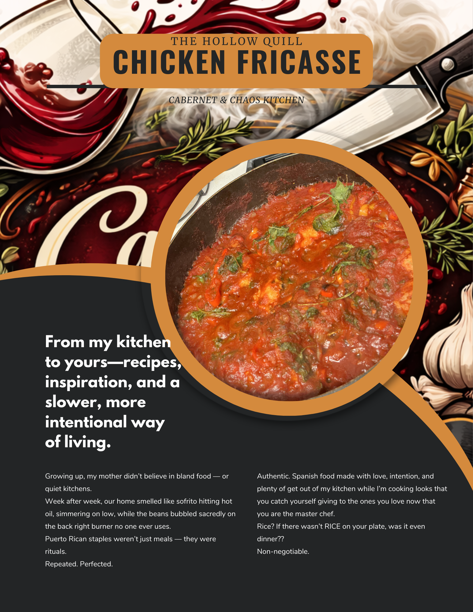 A Chicken Fricasse Rooted in Flavor, Tradition, and Intention