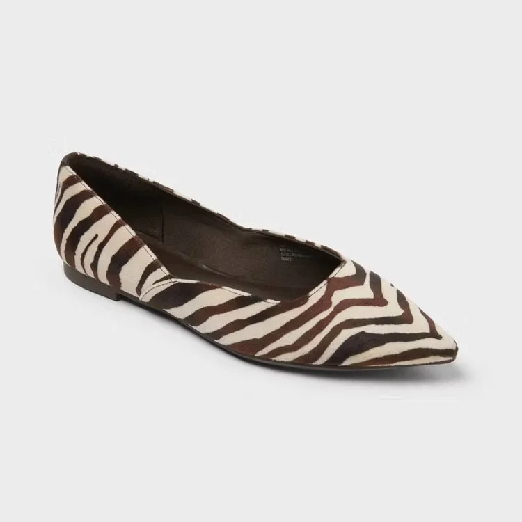 Serena Flat - Zebra print