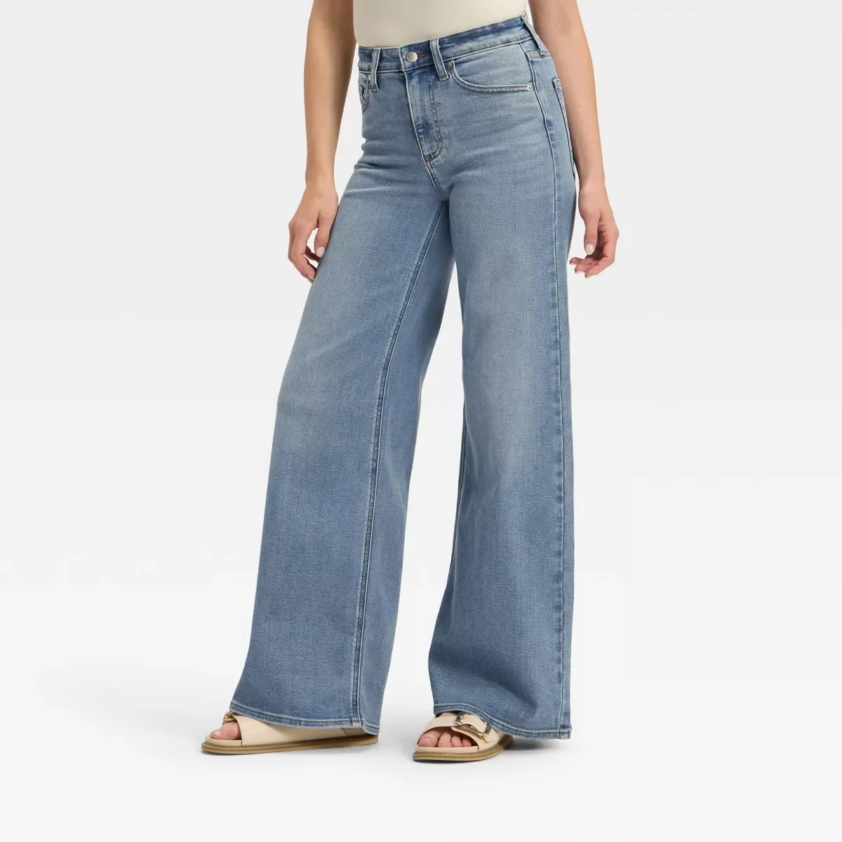 Women's High-Rise Wide Leg Jeans