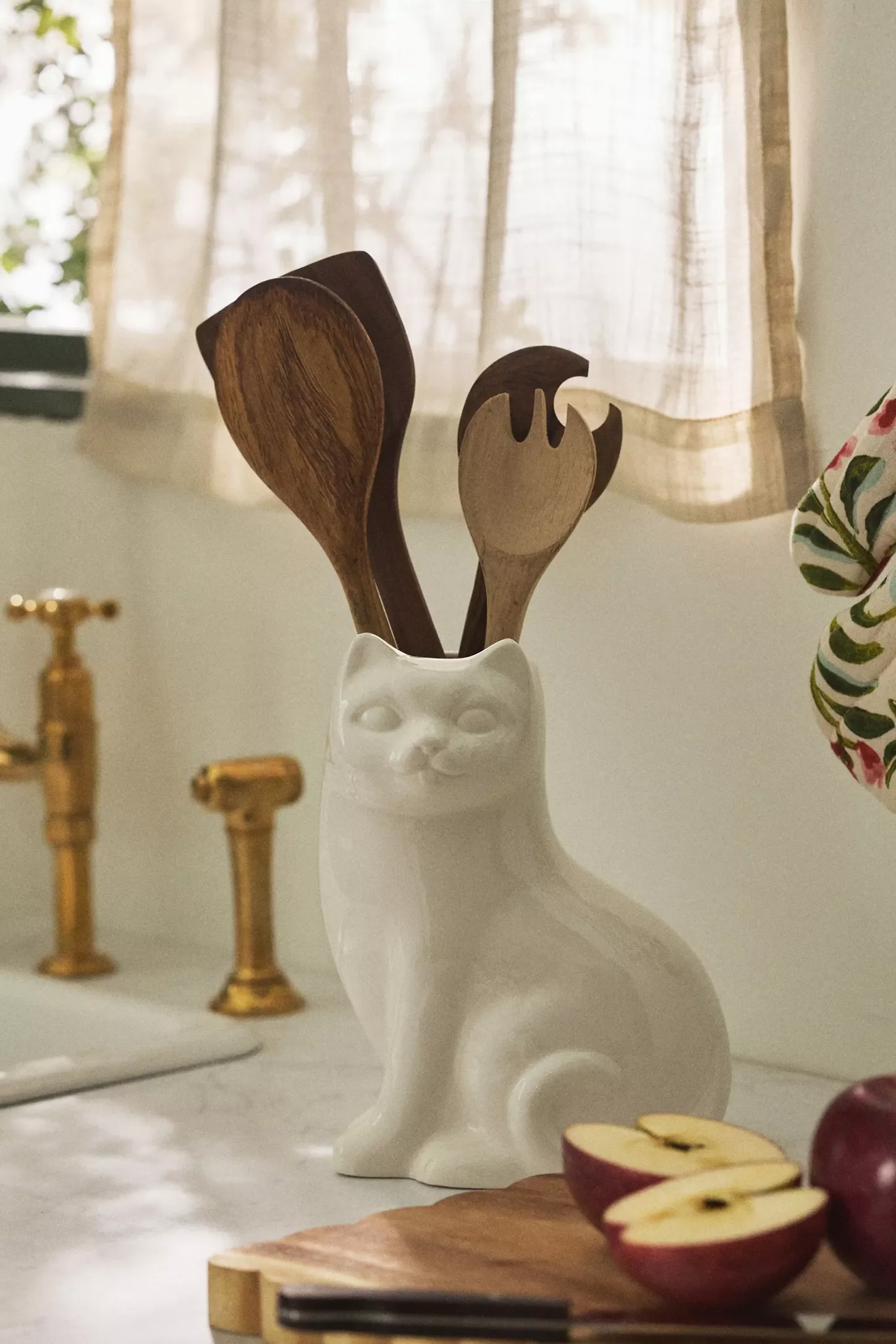 Stoneware Utensil Crock