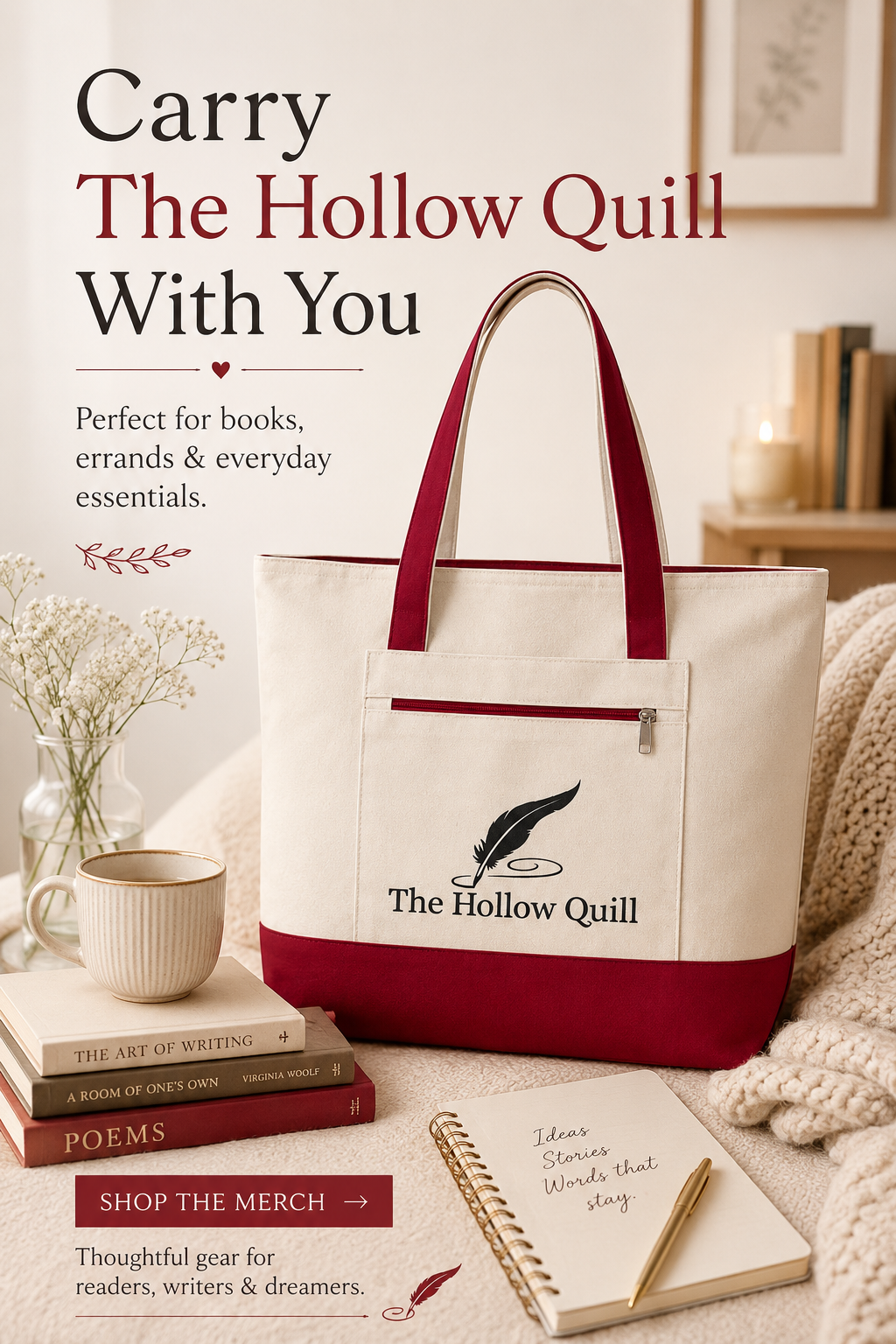 The Hollow Quill Carry-All Tote