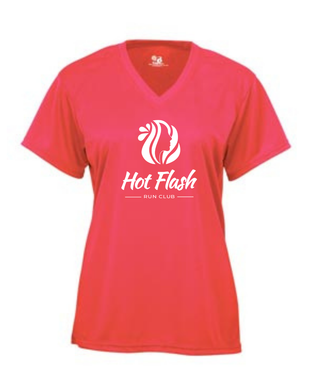 Hot Flash Run Club Women's Performance V-Neck Tee