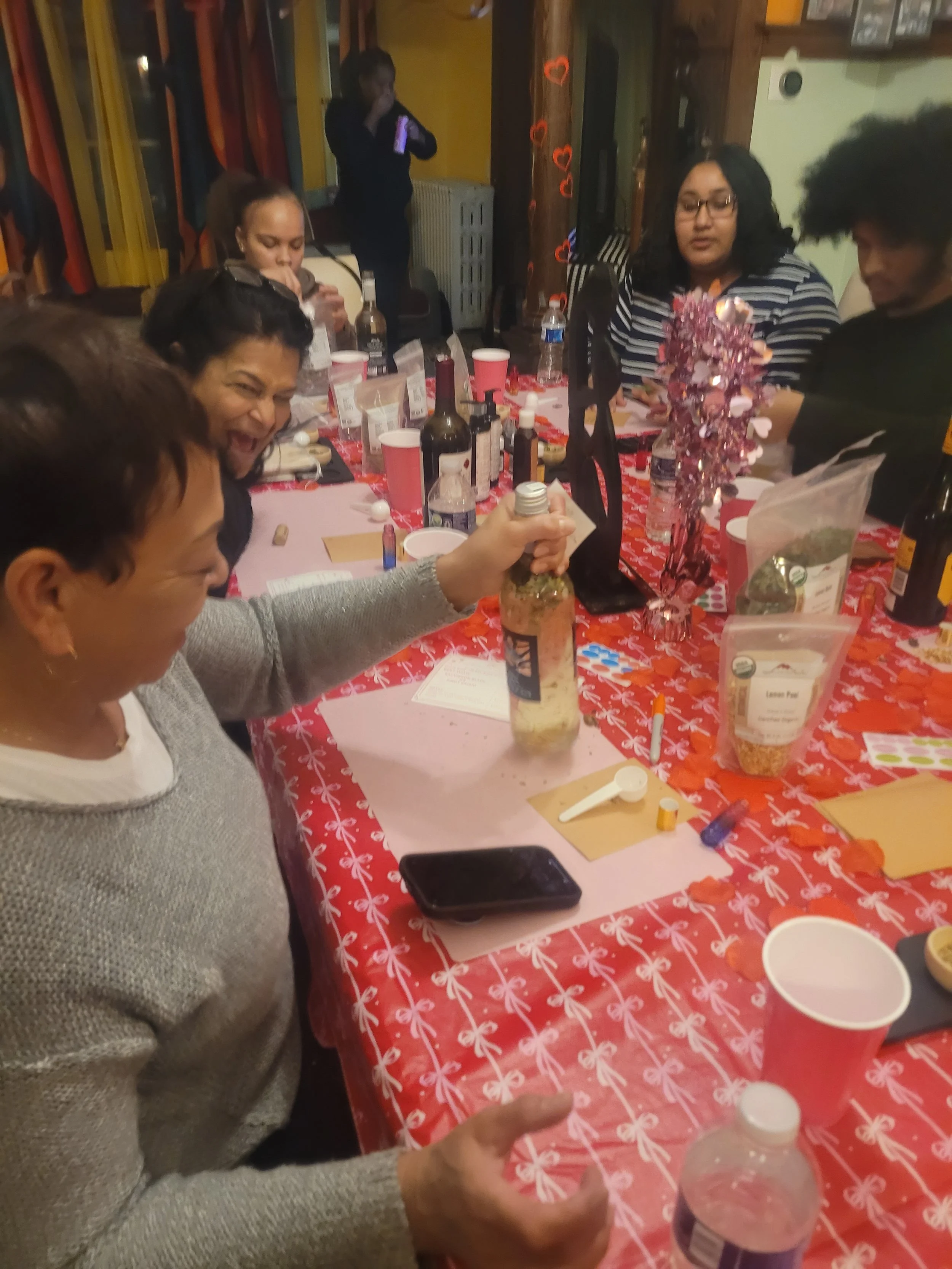 Herbal infused wine party