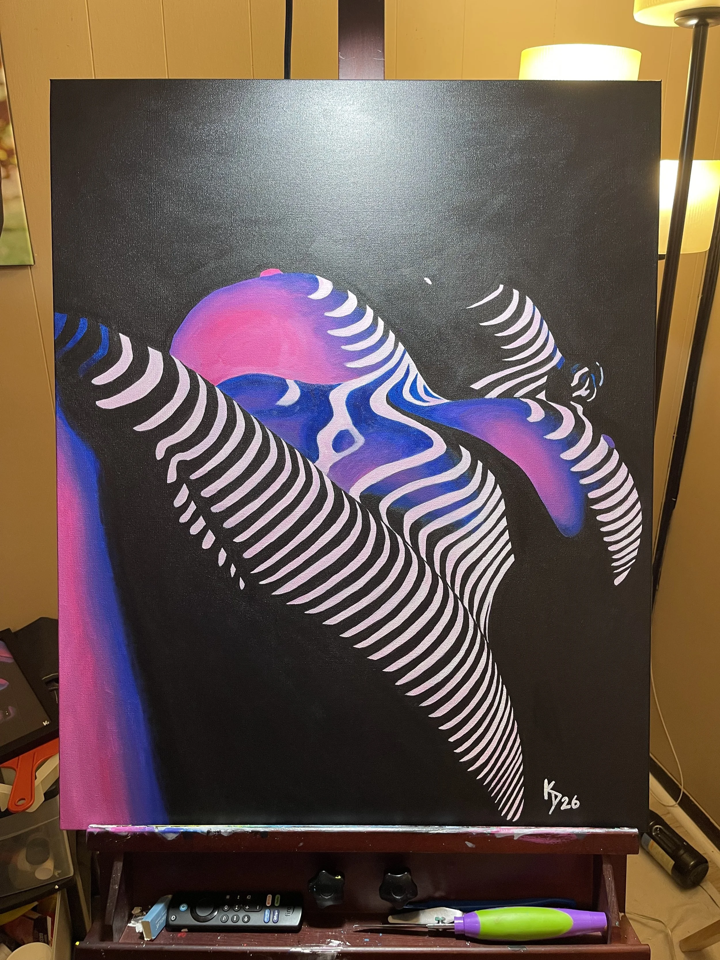 Where Light Finds Her original painting